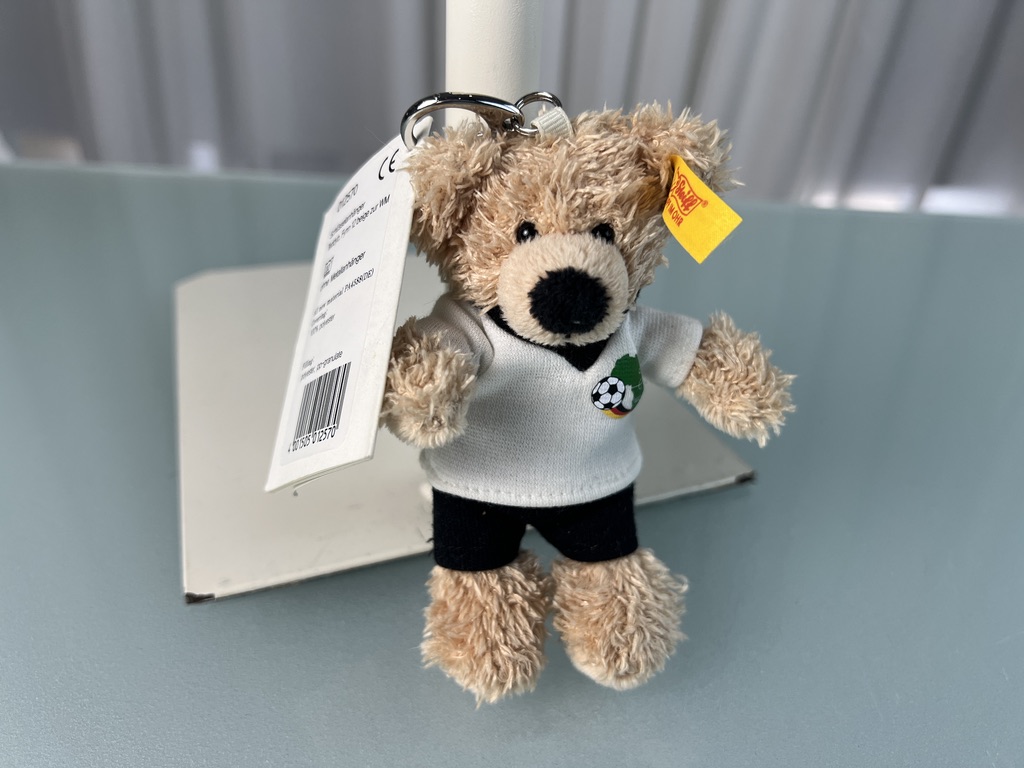 Steiff Tier 012570 Teddy Bär Schlüsselanhänger 12 cm. Top Zustand