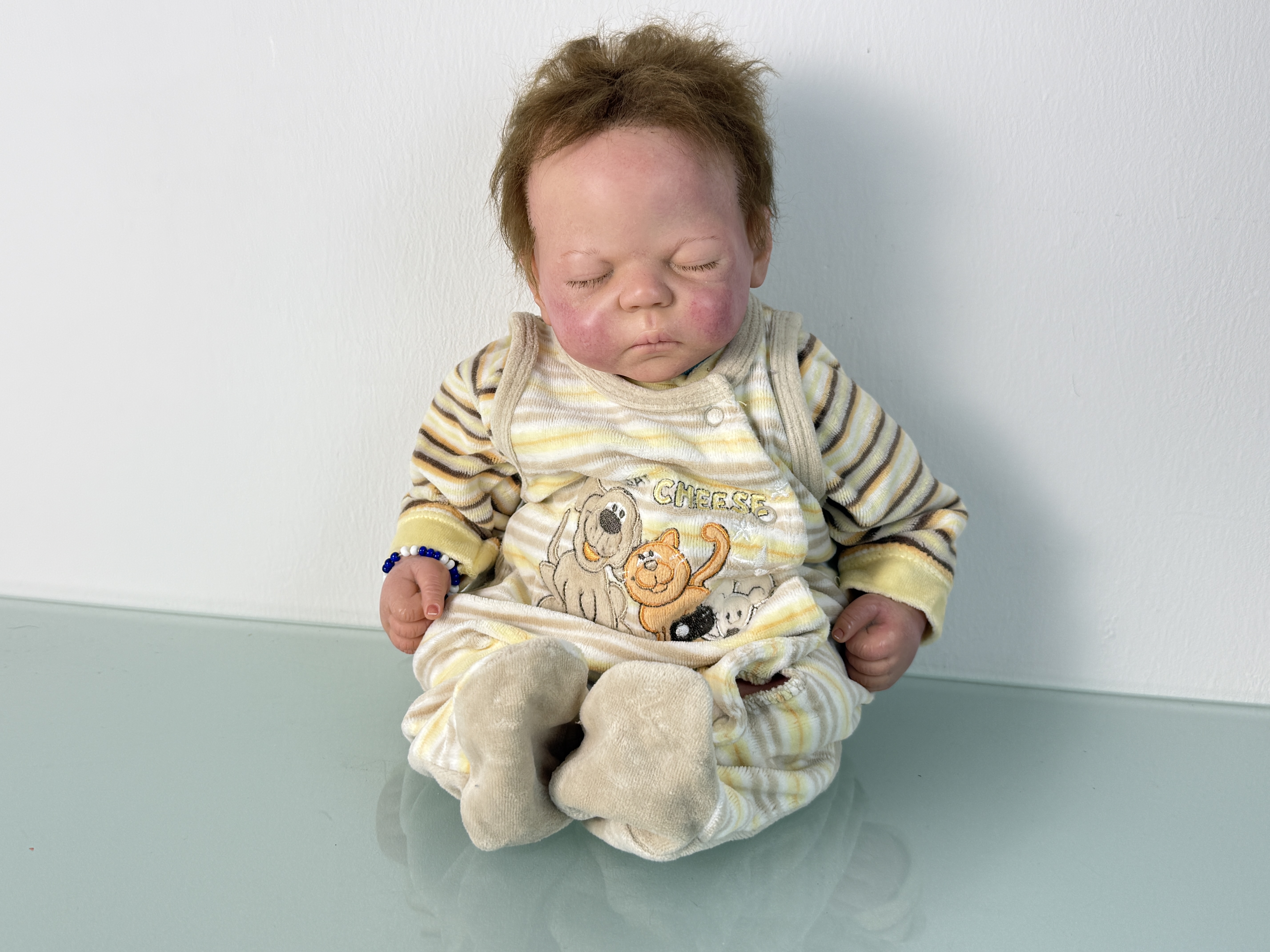 Künstlerpuppe Sammler Puppe Vinyl Baby Puppe 42 cm siehe Fotos 