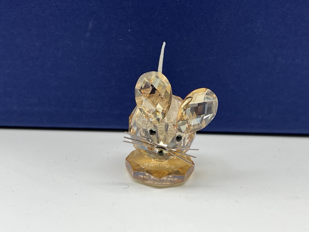 Swarovski Figur 5244443 Replika Maus Gold 3,2 cm. - Top Zustand   