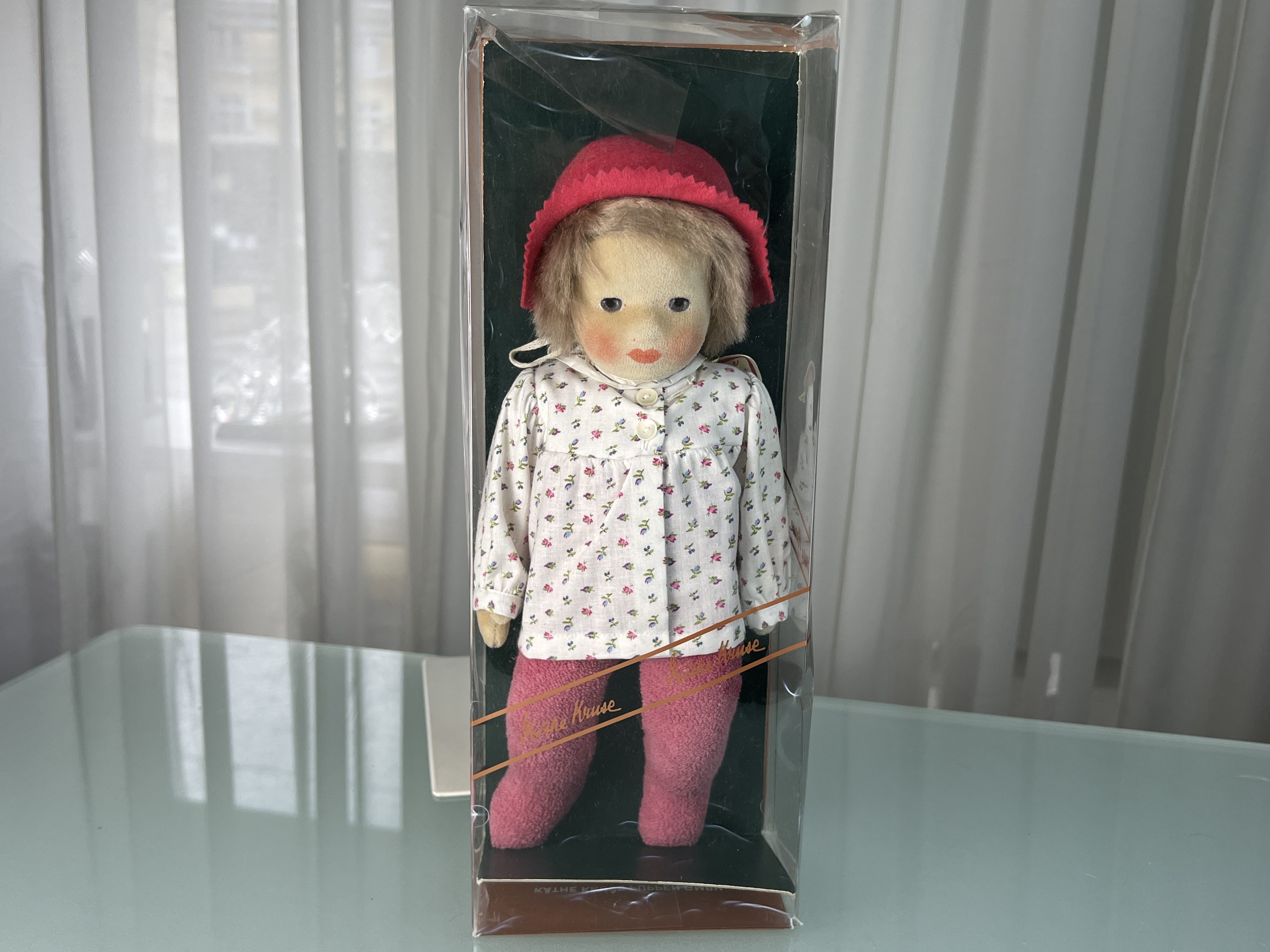 Käthe Kruse Puppe Sammlerpuppe 34 cm Top Zustand - Siehe Foto. 