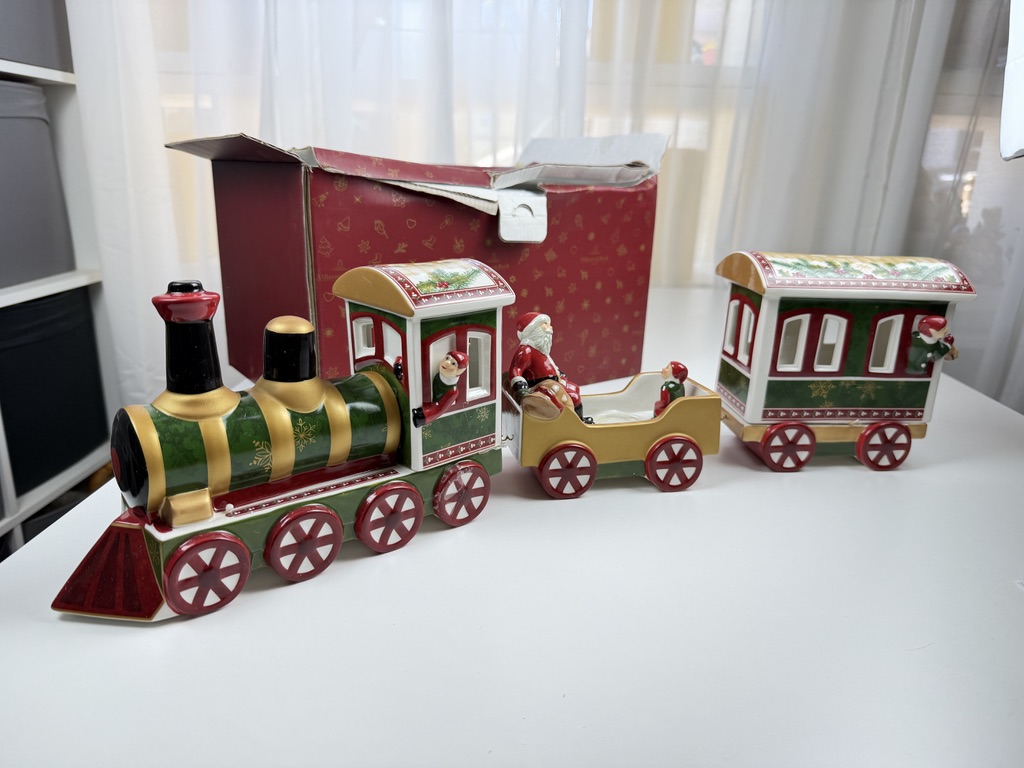 Villeroy und Boch Figur Christmas Toys Nordpole Express 16 x 56 cm 1 Wahl Top Zustand 