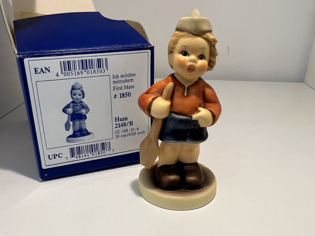  Hummel Figur 2148/B Ich möchte mitrudern 10,3 cm. 1 Wahl - Top Zustand  