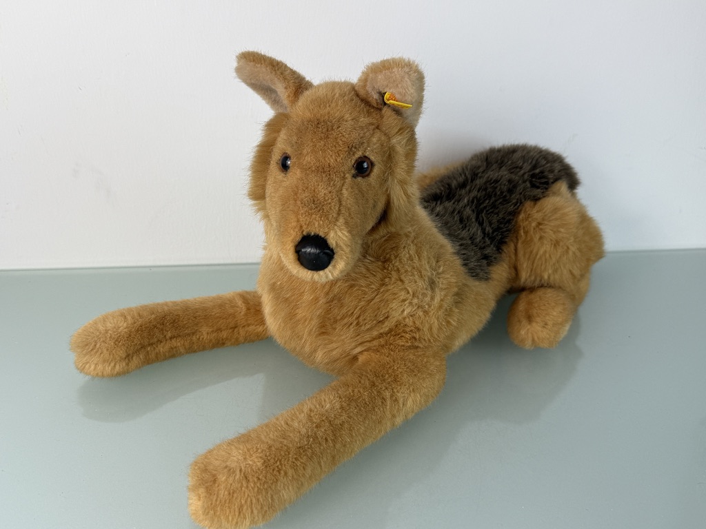 Steiff Tier 4048/50 Schäferhund 30x60 cm. Top Zustand 