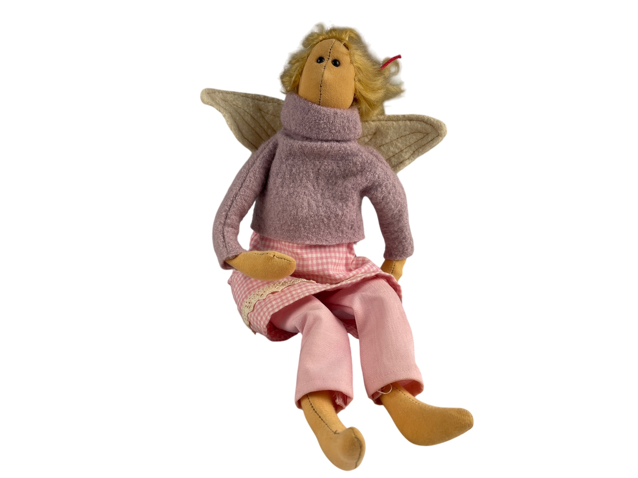 Künstlerpuppe Stoff Puppe 46 cm. Top Zustand 