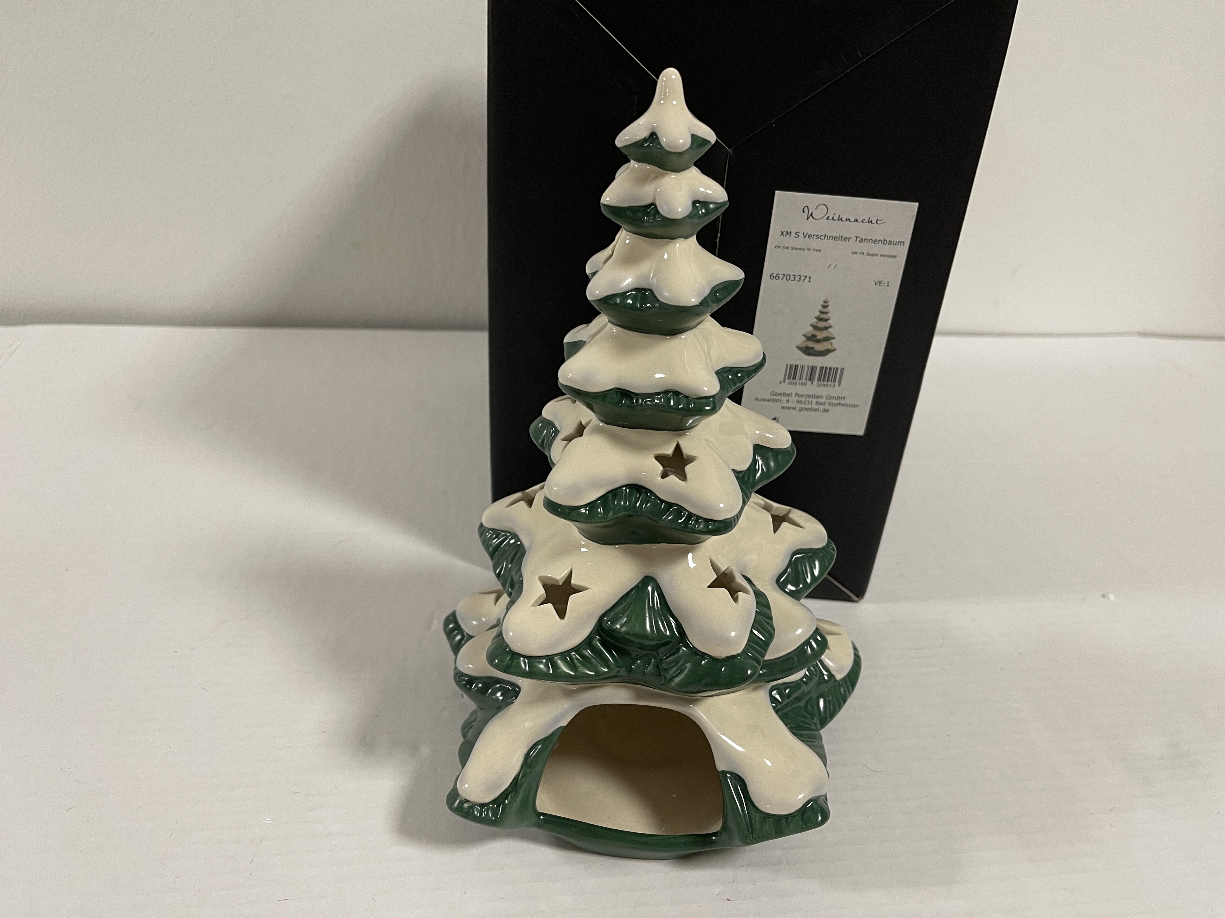 Goebel Figur Weihnachtsbaum Teelicht 27 cm. 1 Wahl - Top Zustand    