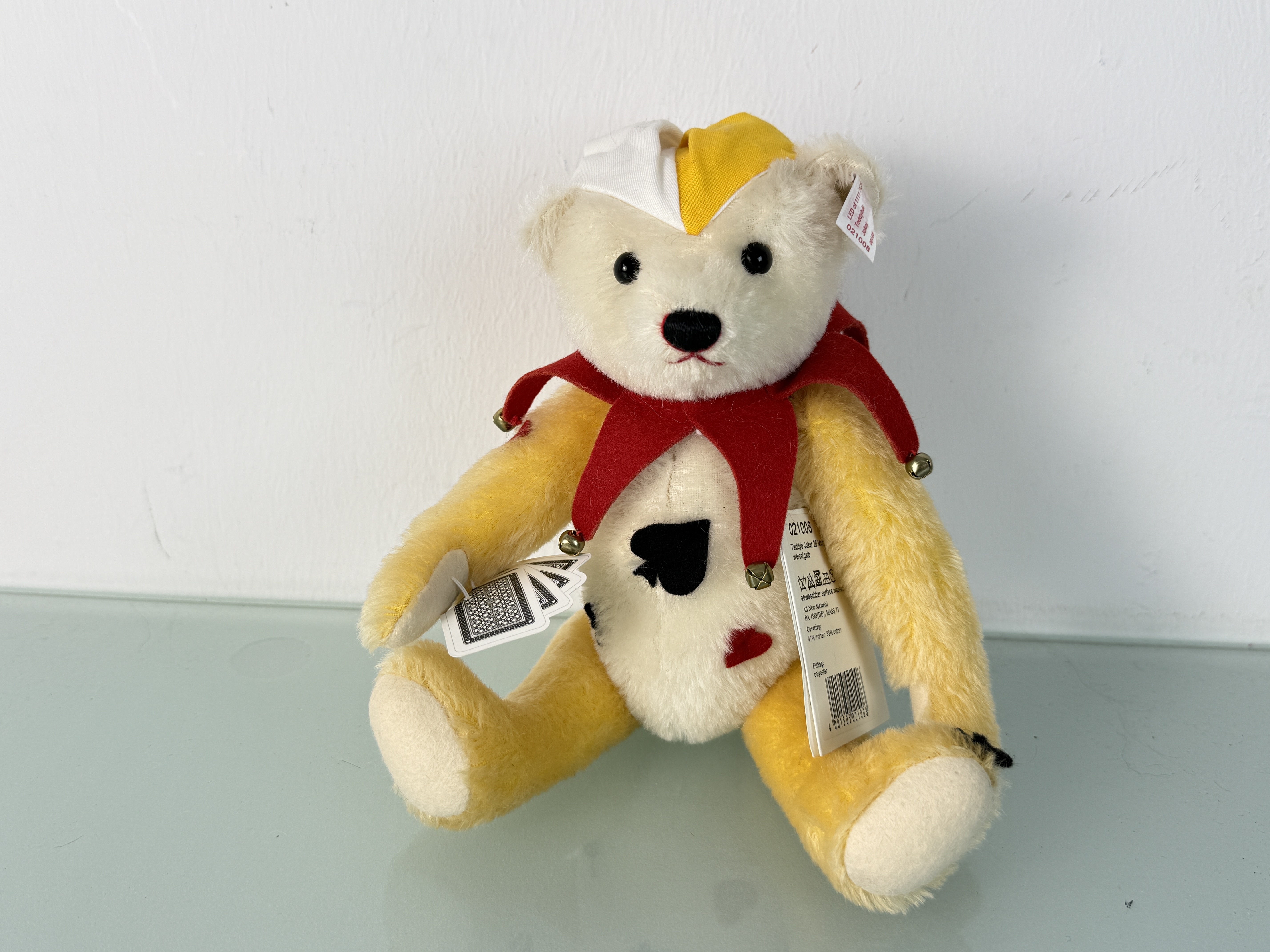 Steiff Tier 021008 Teddy Bär Joker 28 cm. Top Zustand 