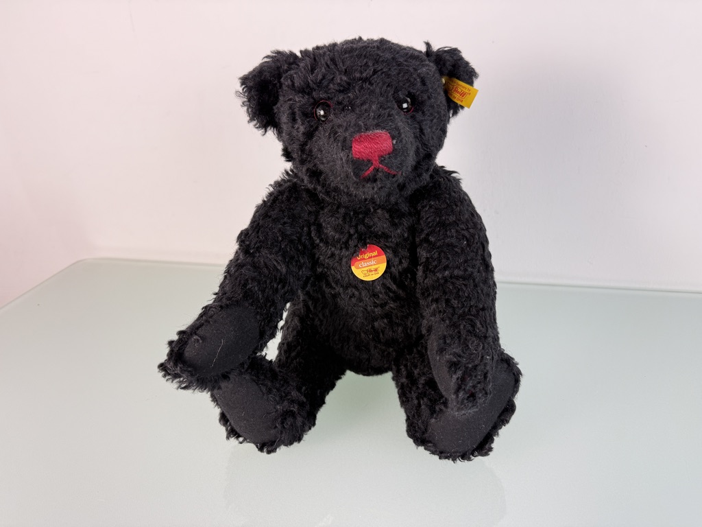 Steiff Tier 005985 Teddybär Schwarz 42 cm. Top Zustand 