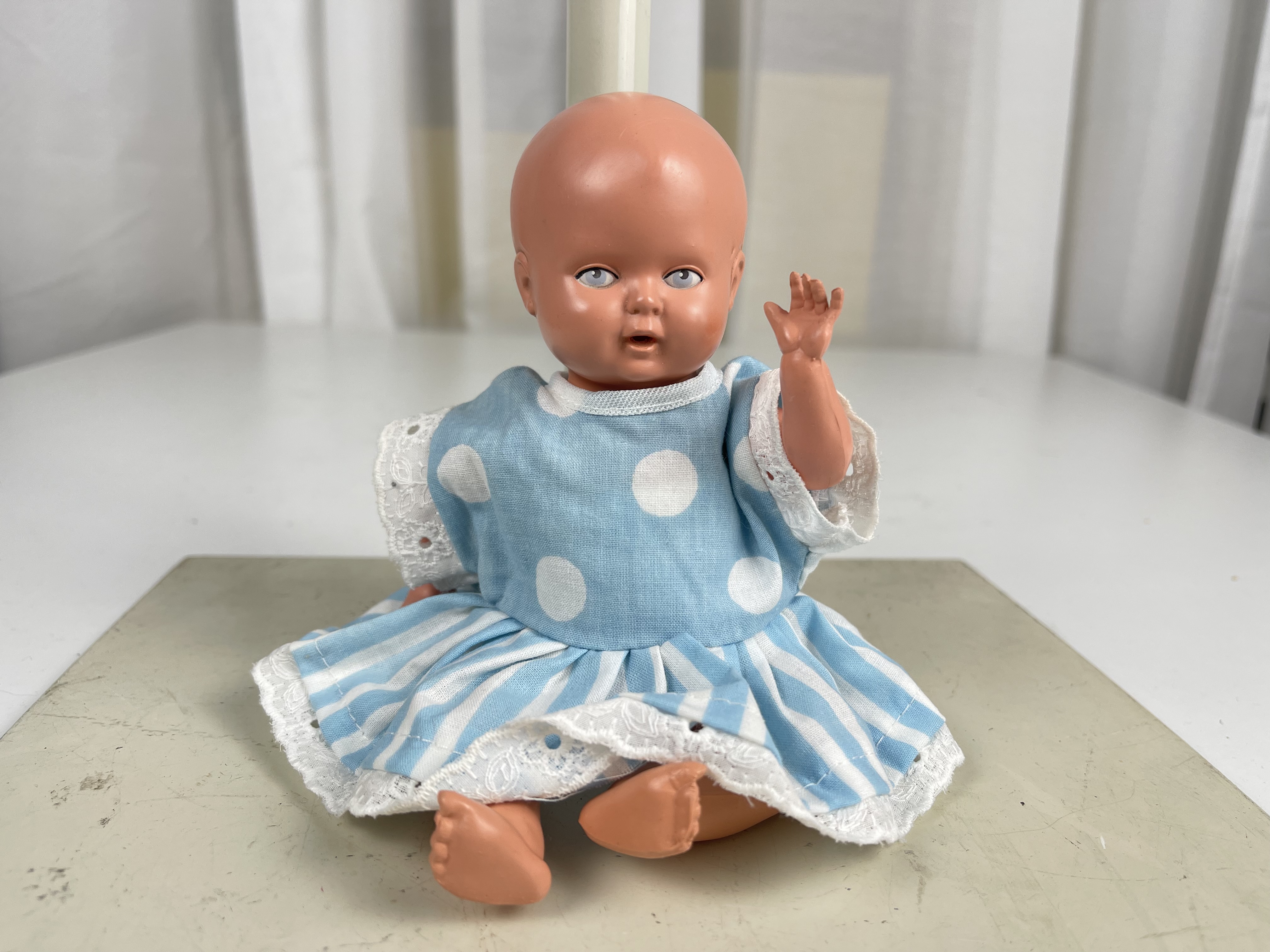 Schildkröt-Puppe Schildkrötpuppe Puppe 18,5 cm. Zustand siehe Fotos  