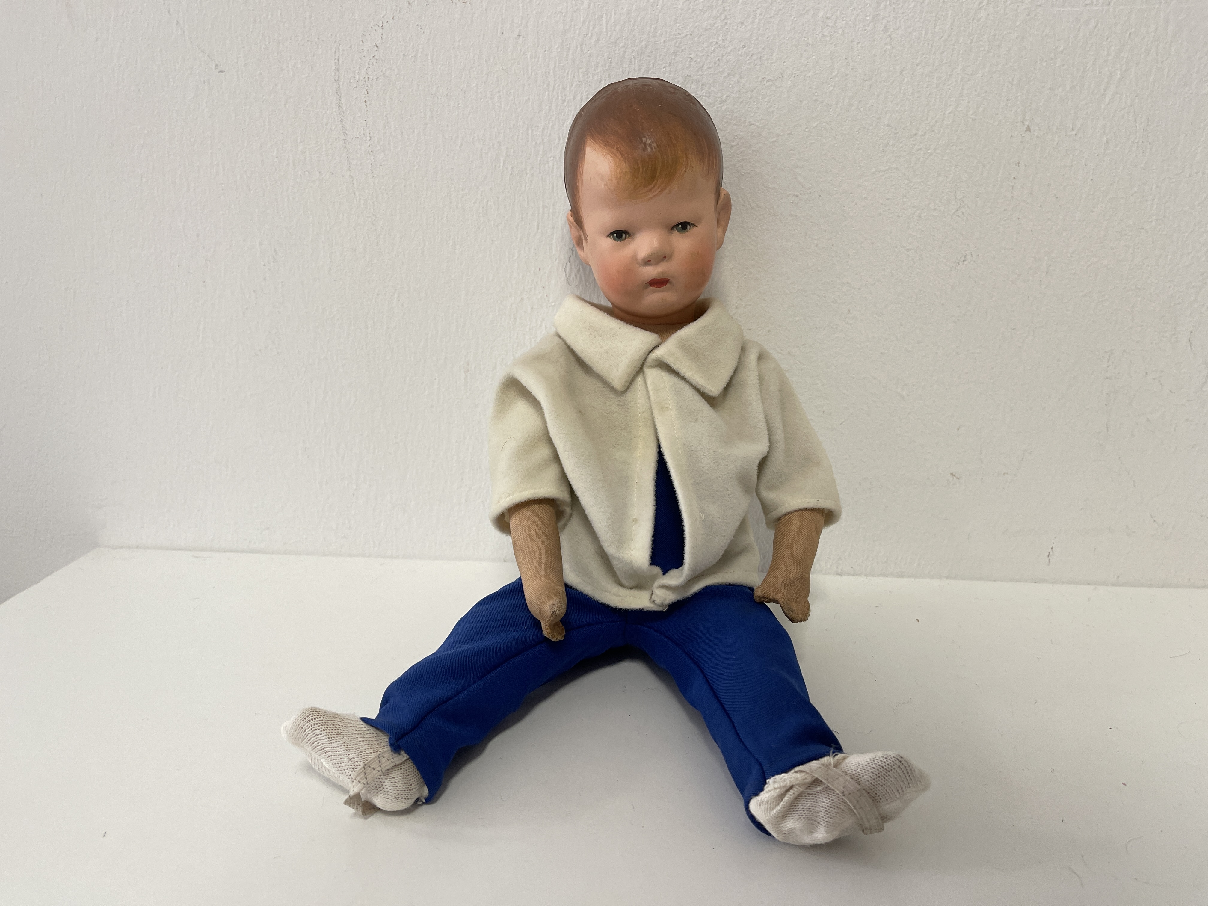 Alte Käthe Kruse Puppe Sammlerpuppe 37 cm - Zustand siehe Fotos  