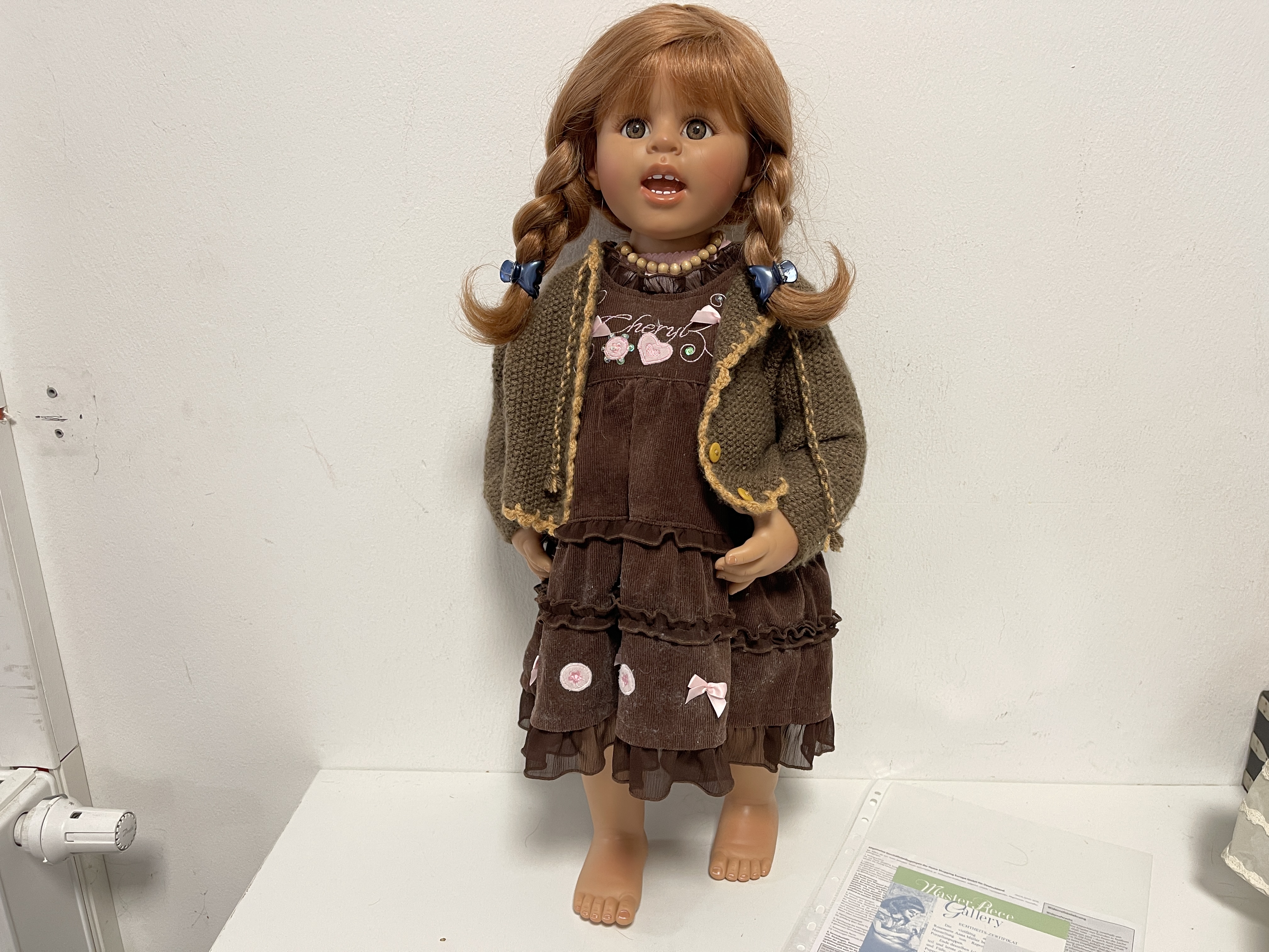 Rosemarie Anna Müller Künstlerpuppe Puppe 64 cm. Top Zustand 