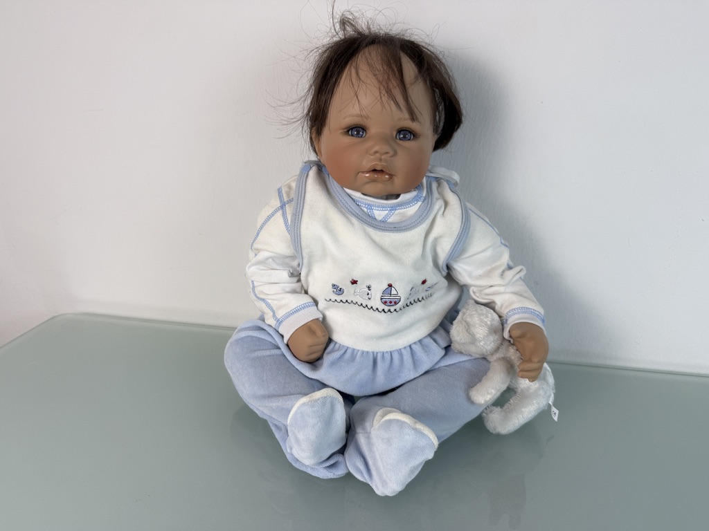 Künstlerpuppe Puppe Monika Levenig Porzellan Puppe 55 cm. Top Zustand 