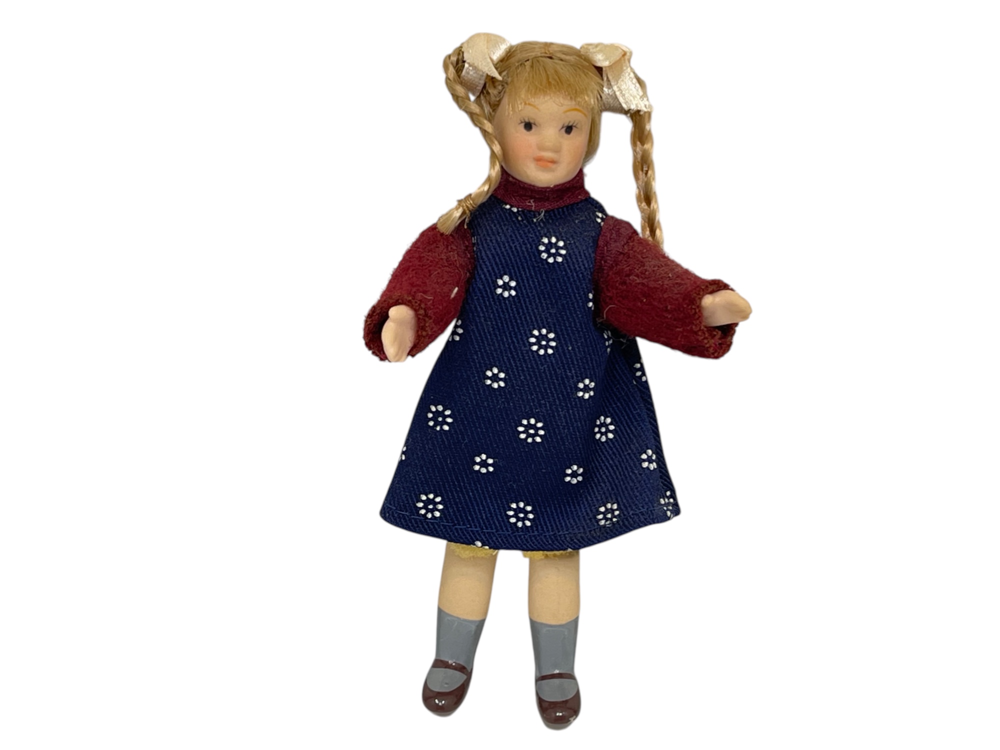 Sammler Puppe Porzellan Puppe 11 cm. Top Zustand  