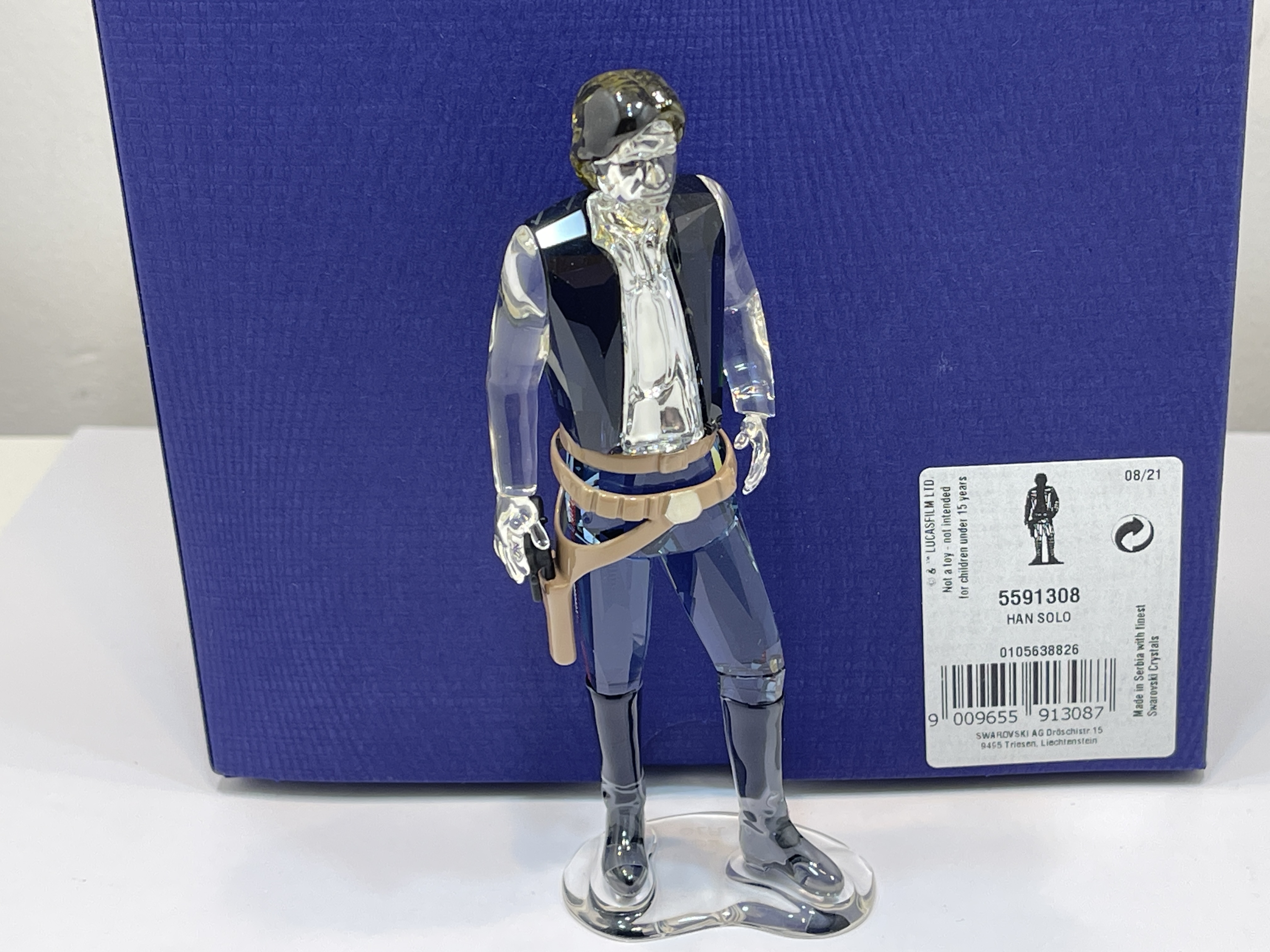 Swarovski Figur 5591308 Star Wars Han Solo 11,8 cm Ovp Zertifikat  