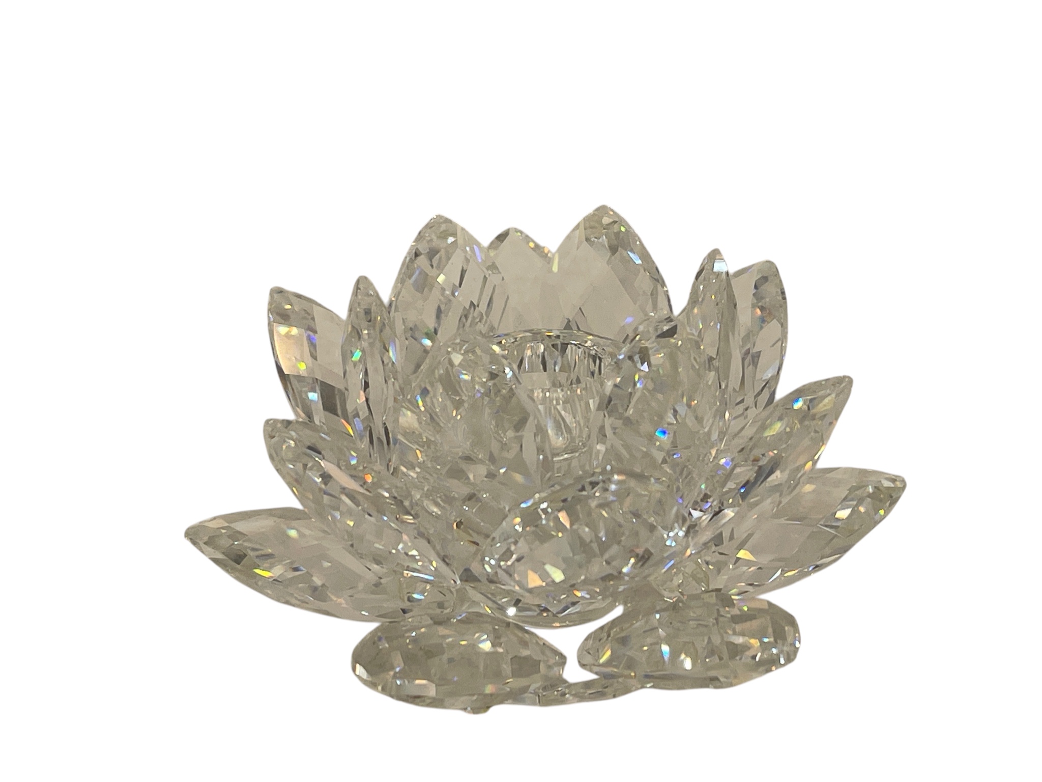 Swarovski Figur 011867 Seerose Kerzenständer 8,5 cm Ø. - Top Zustand 