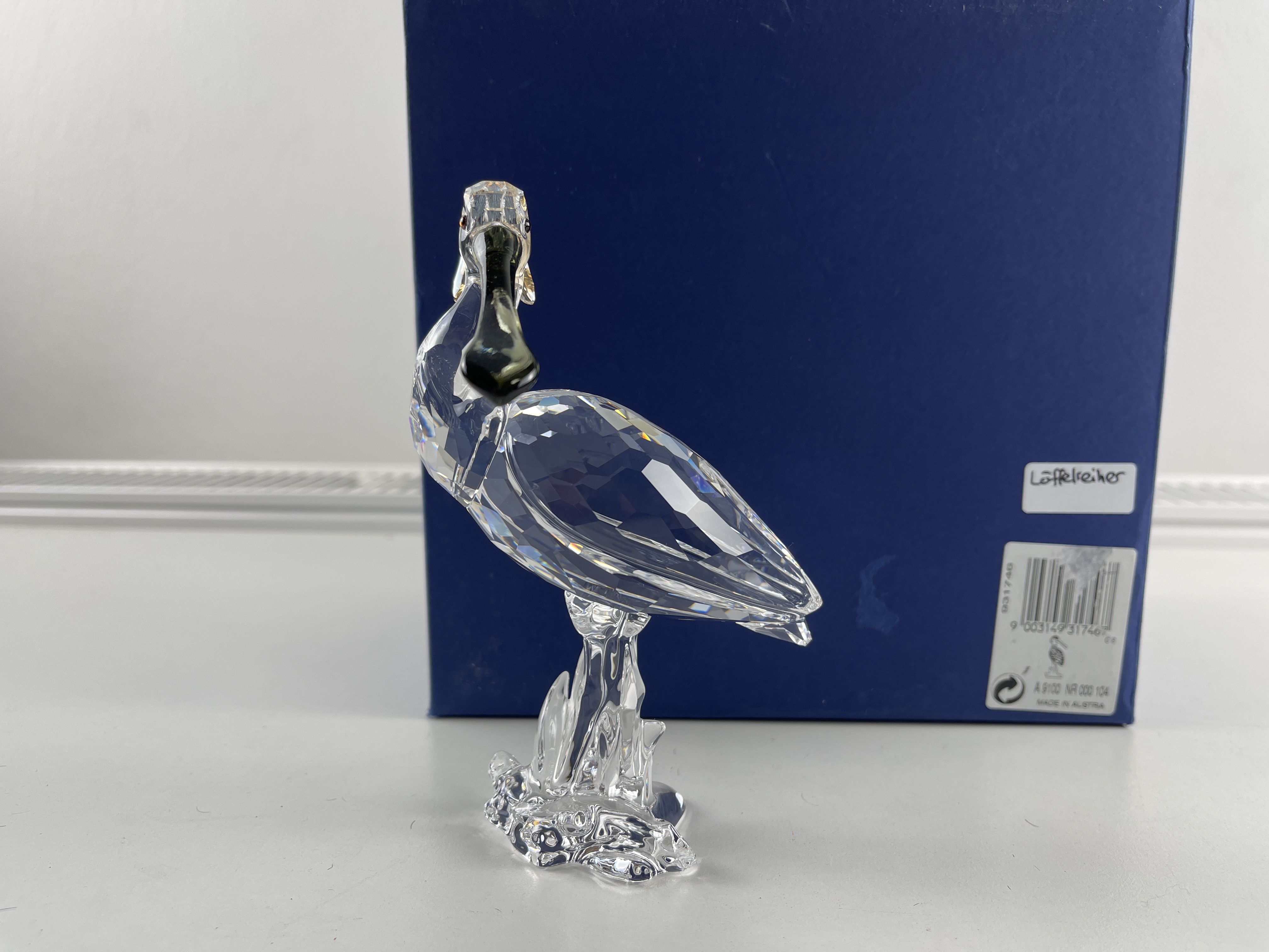 Swarovski Figur 931746 Löffelreiher 13,7 cm. Ovp & Zertifikat - Top Zustand  