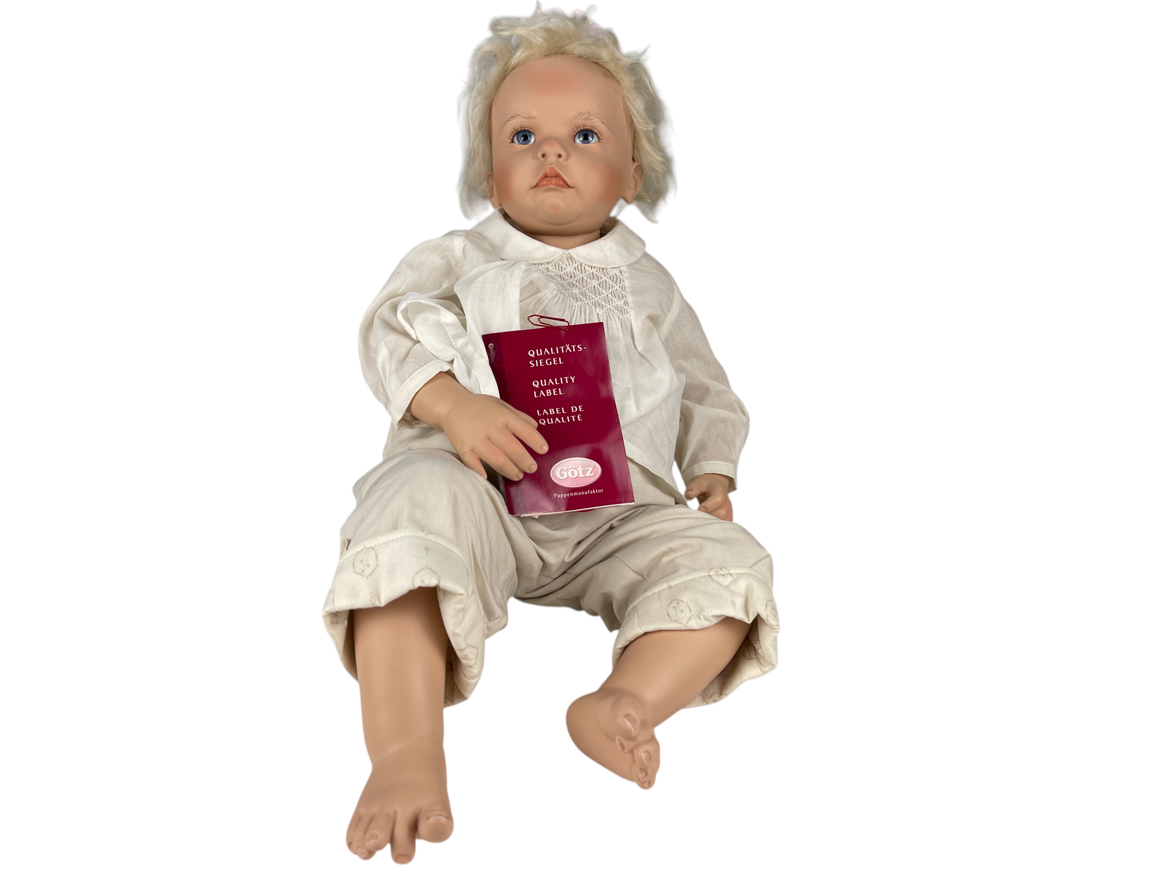 Hildegard Günzel Götz Künstlerpuppe Vinyl Puppe 50 cm . Top Zustand  