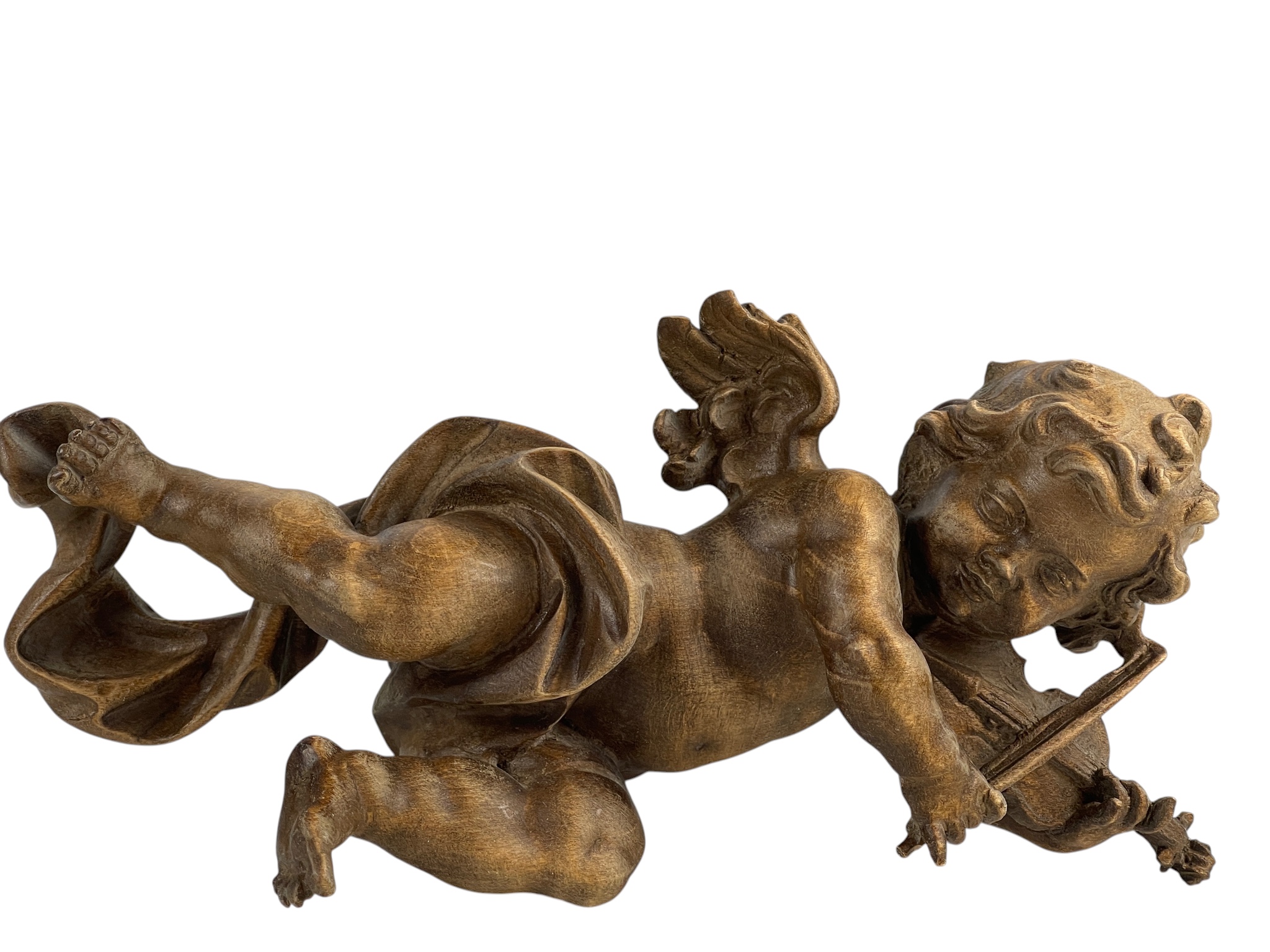 Sammler Holzfigur Engel 22 cm Top Zustand     