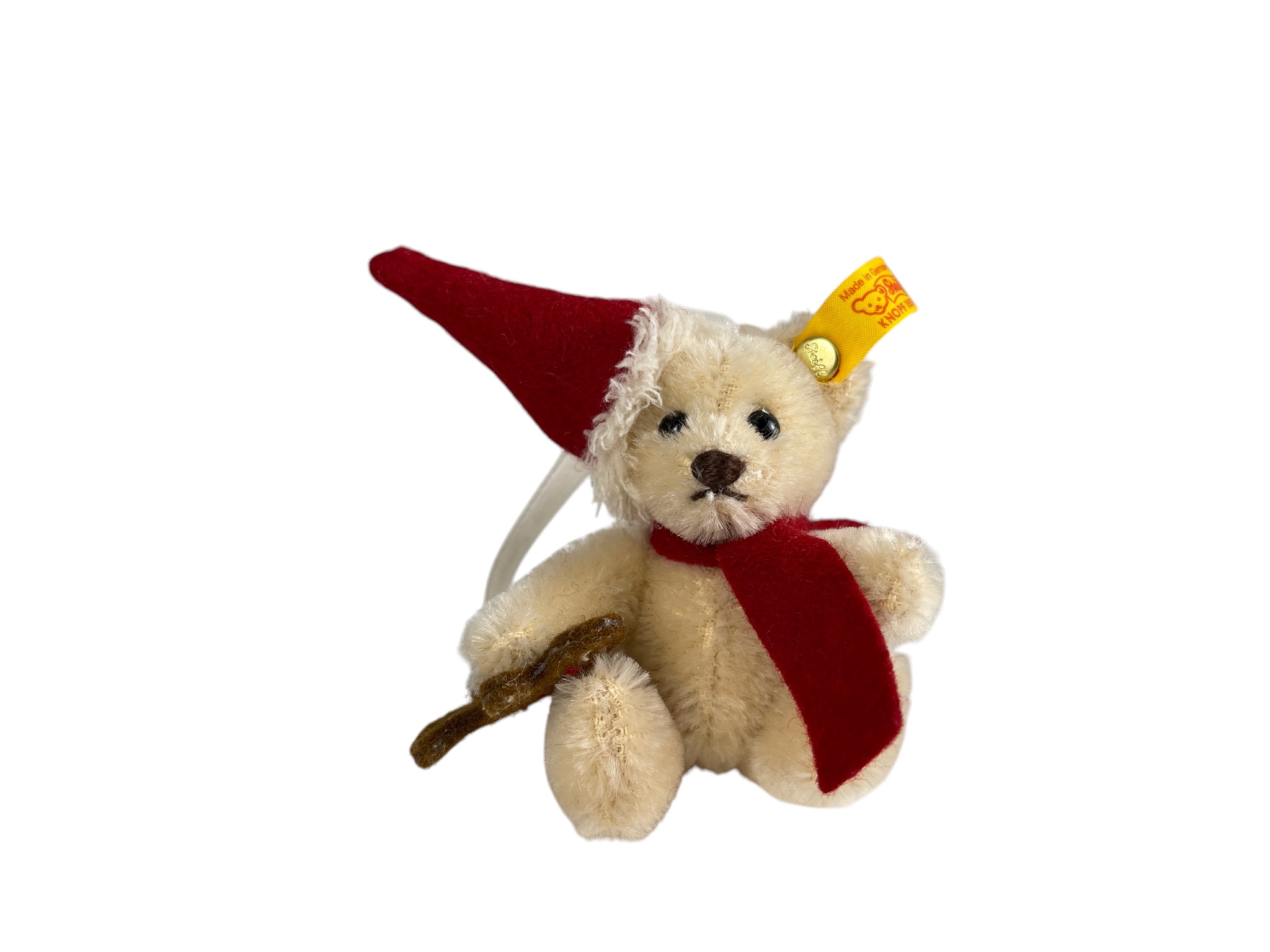 Steiff Tier 673207 Teddy Ornament 8 cm. Top Zustand  