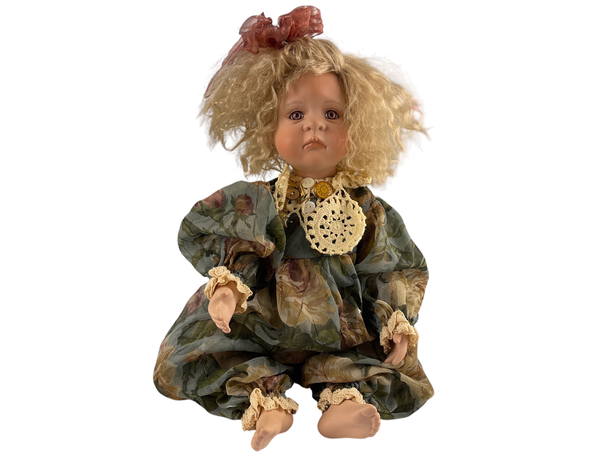 Linda Valentino Michel Porzellan Puppe 49 cm. Guter Zustand 