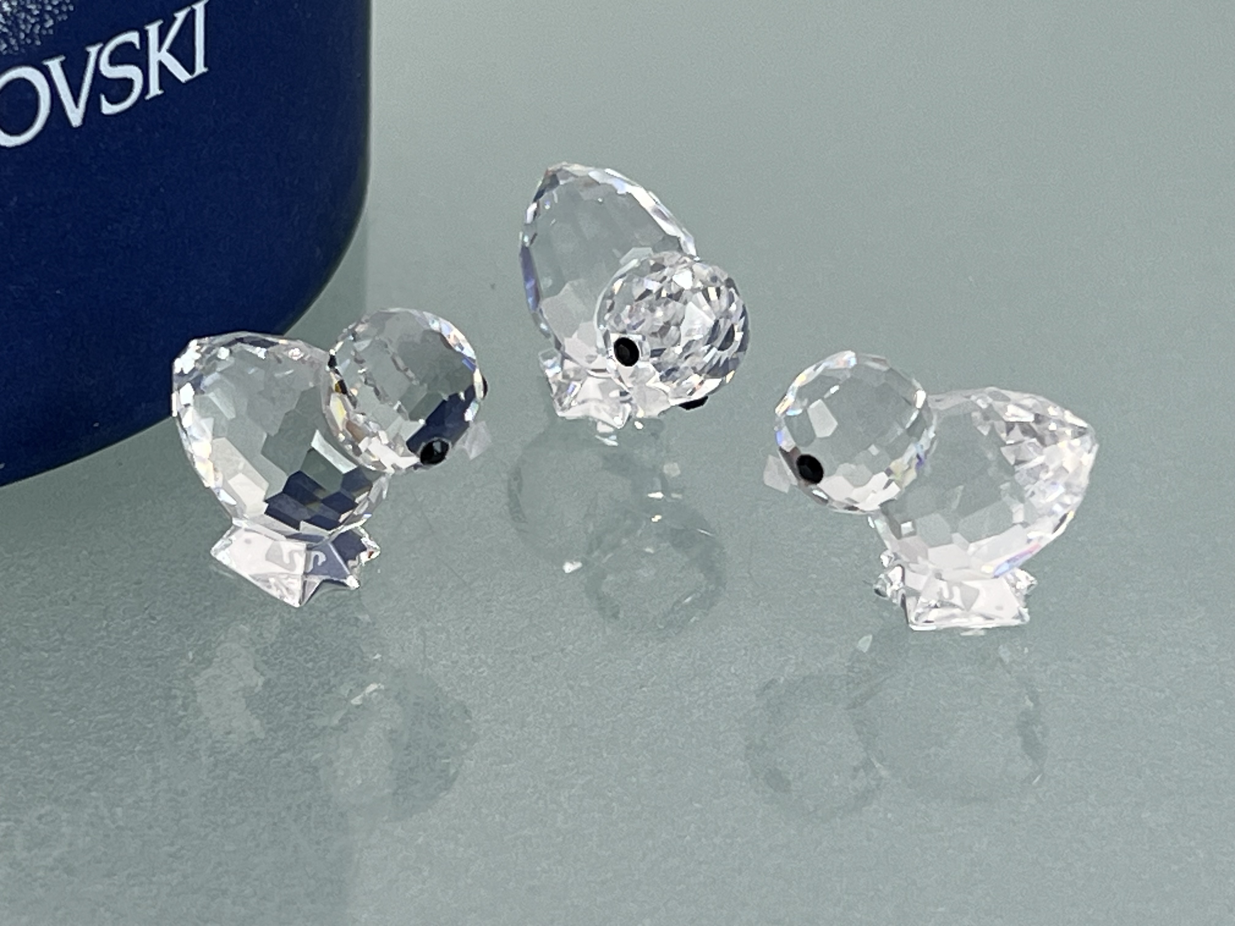 Swarovski 014824 Figuren 3 Küken je 2 cm. Mit OVP  & Zertifikat. Top Zustand