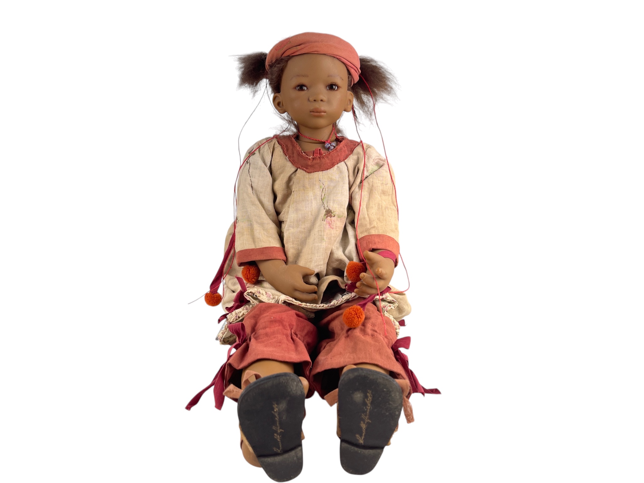 Künstlerpuppe Annette Himstedt Puppe  70 cm. Zustand siehe Fotos 