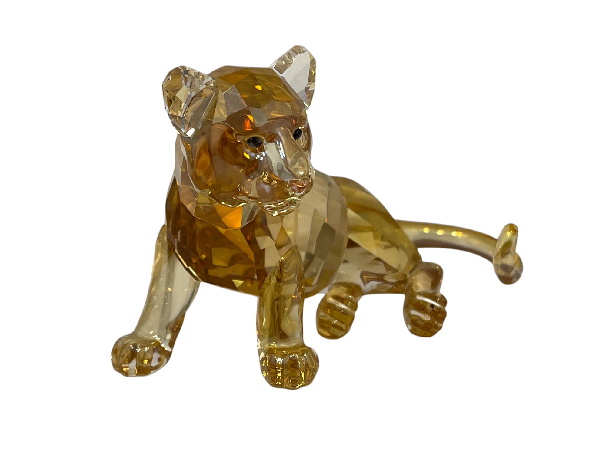 Swarovski Figur 1016678 Kristall ScS junger Tiger 2010. Top Zustand  Swarovski Figur 1016678 Kristall ScS junger Tiger 2010. Top Zustand