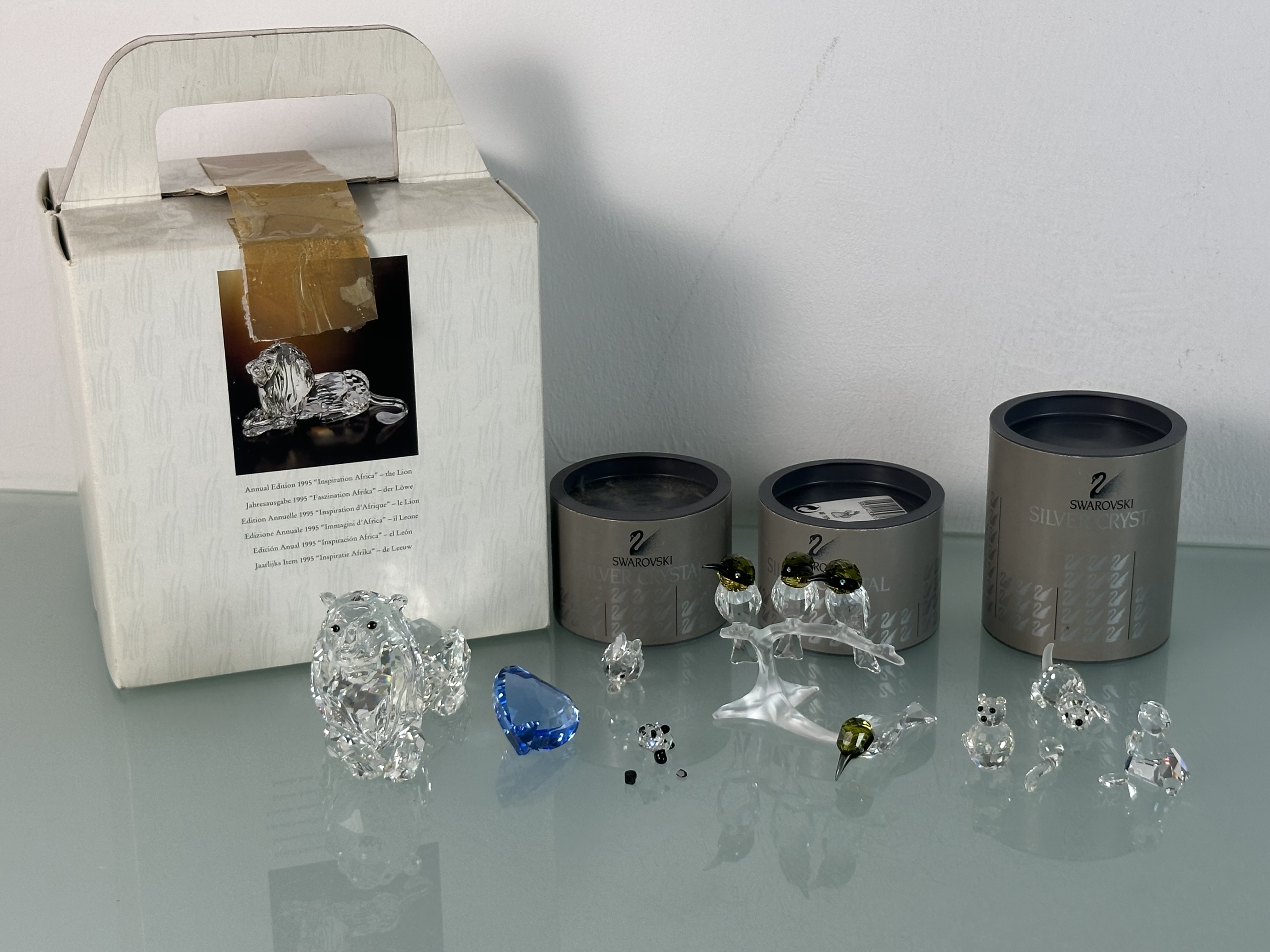 Swarovski Figur Konvolut mit Defekten & unvollständigen Figuren. Zustand siehe Fotos
