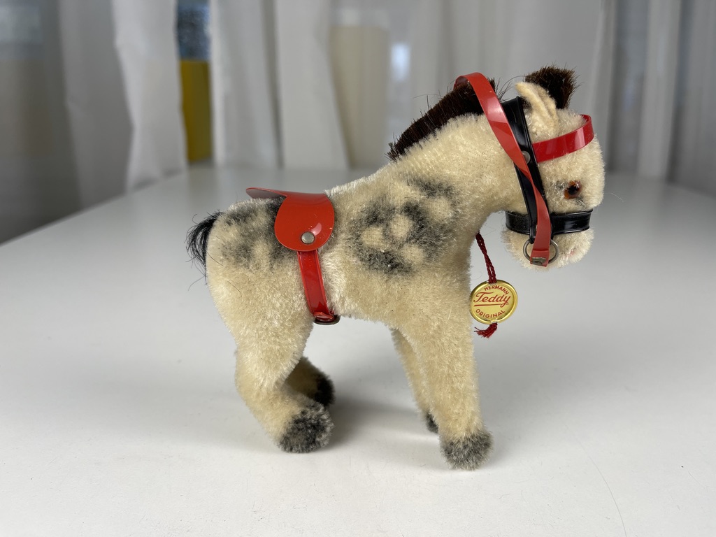 Hermann Stofftier Pferd 11 cm Top Zustand   