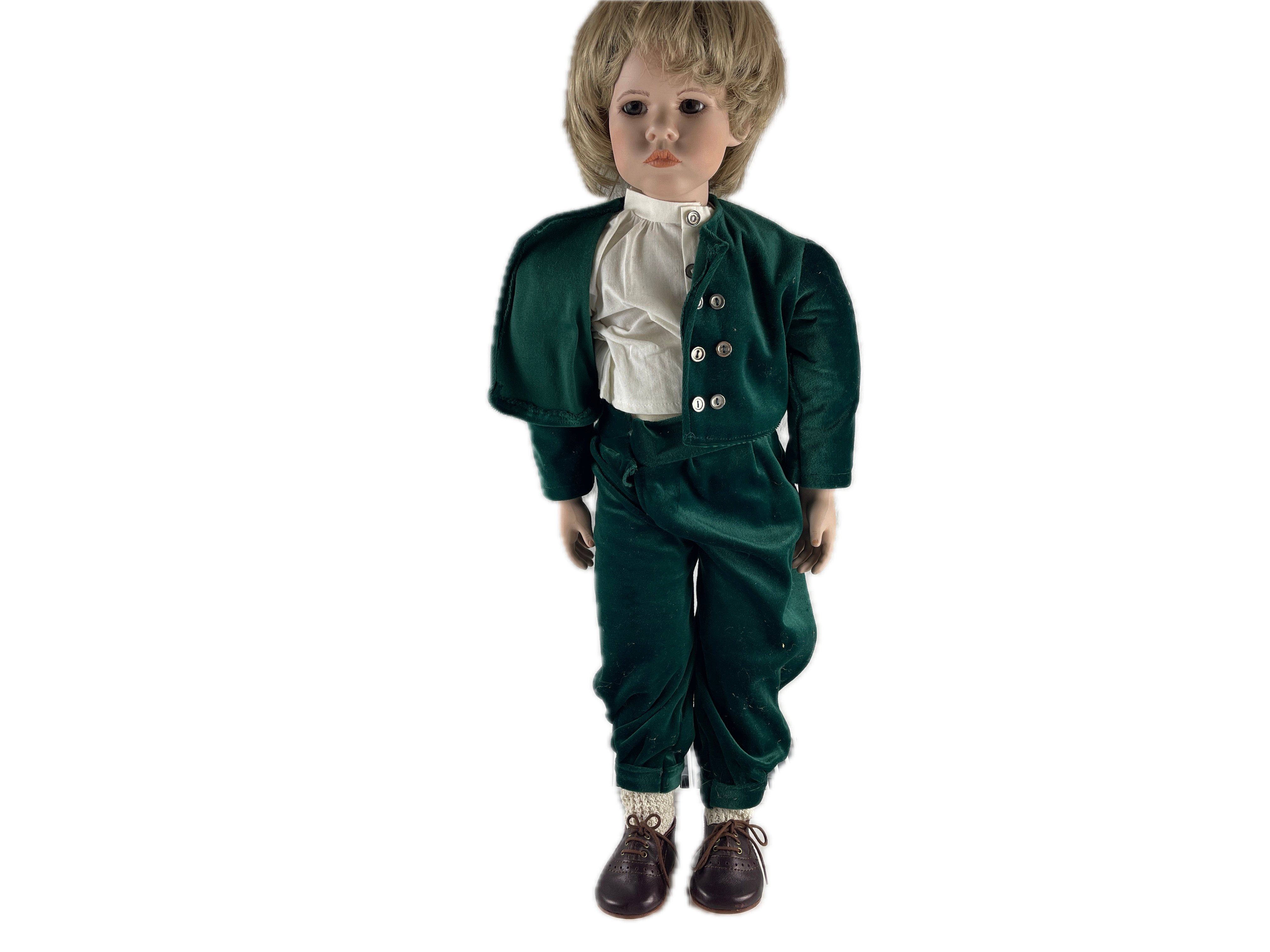 Porzellan Künstlerpuppe Puppe 64 cm. Top Zustand  