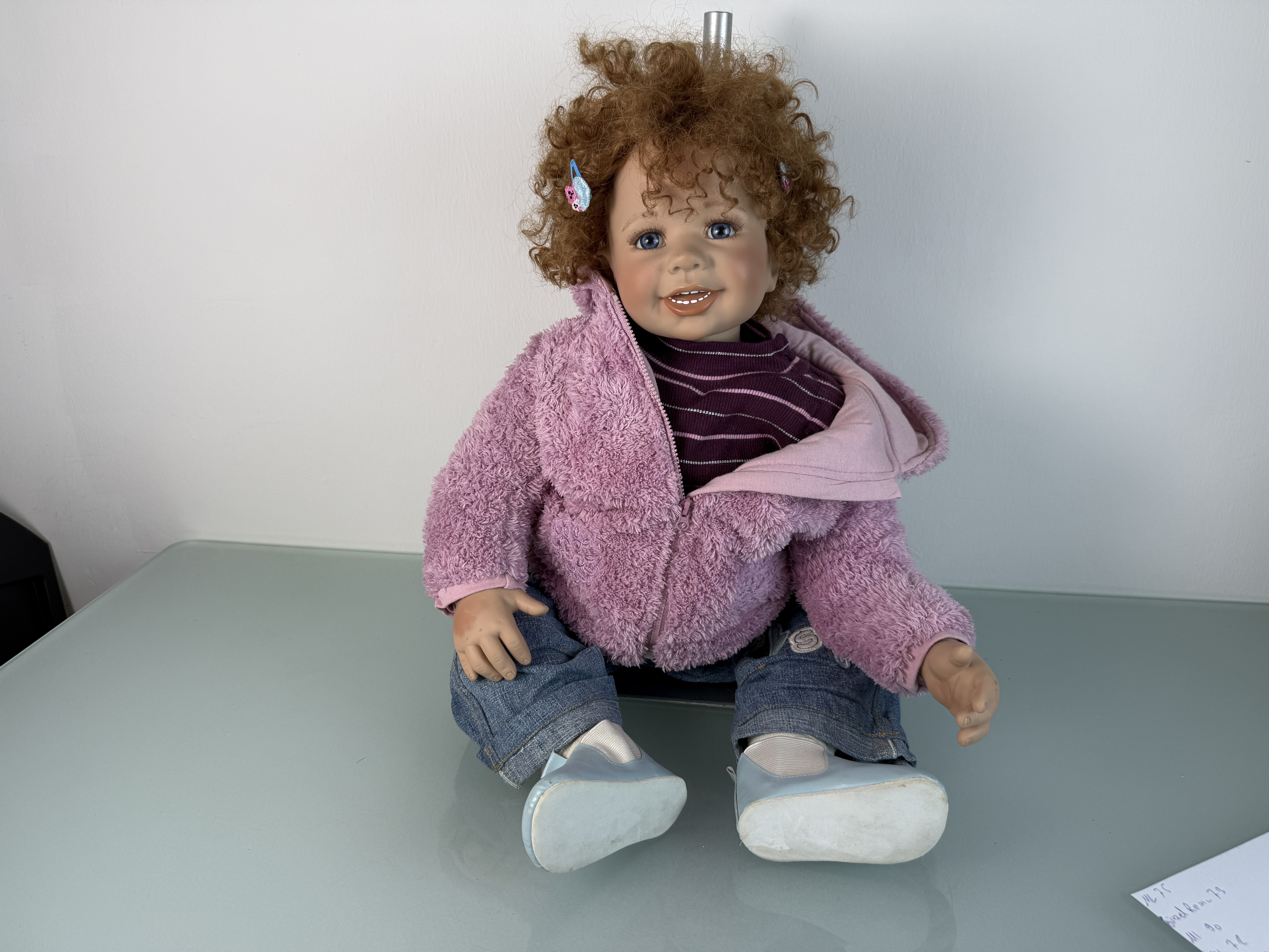 Künstlerpuppe Puppe Monika Levenig Vinyl Puppe 60 cm. Top Zustand 