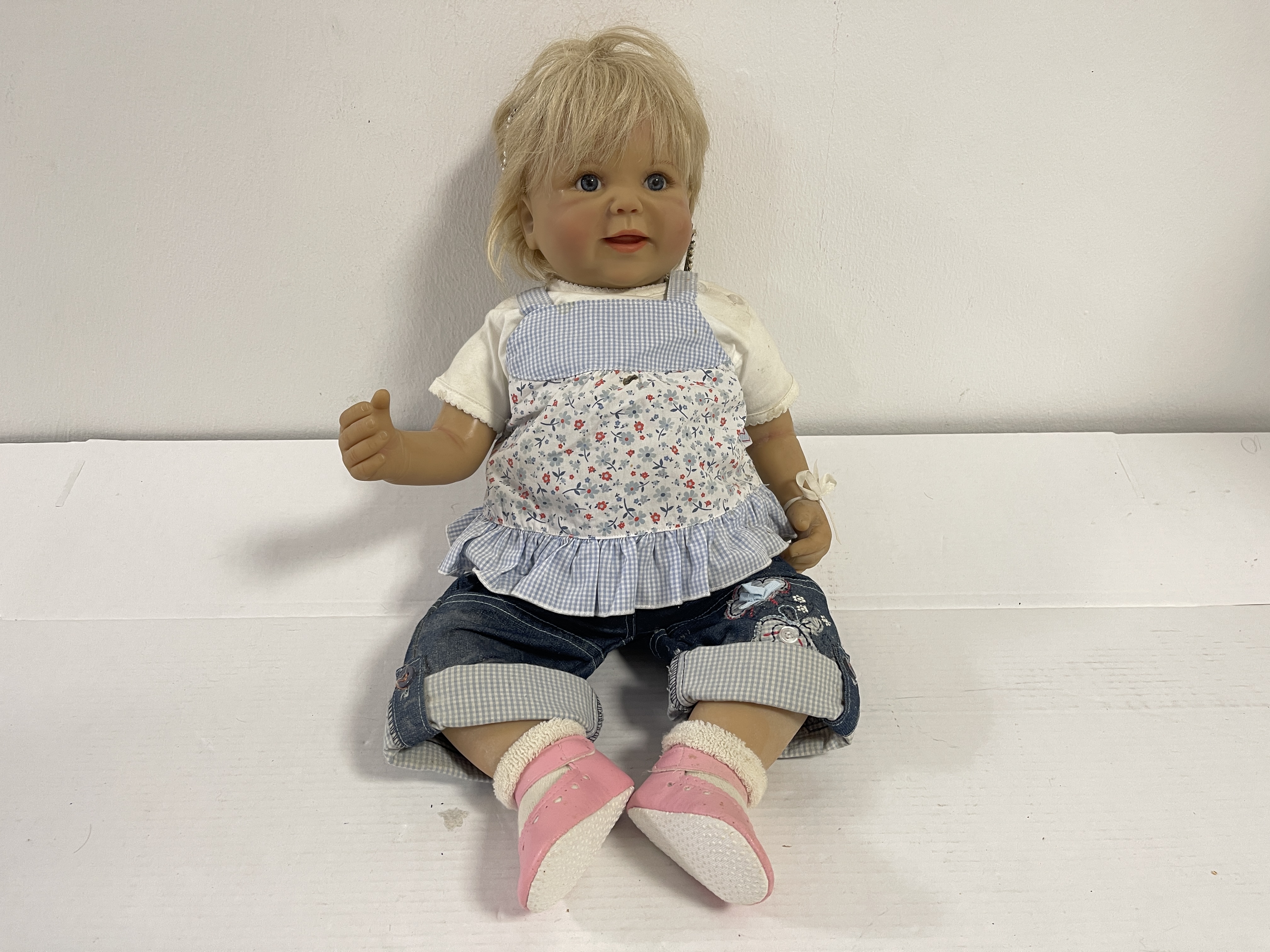 Regina Swialkowski Vinyl Puppe 54 cm.  leicht Schmutzig