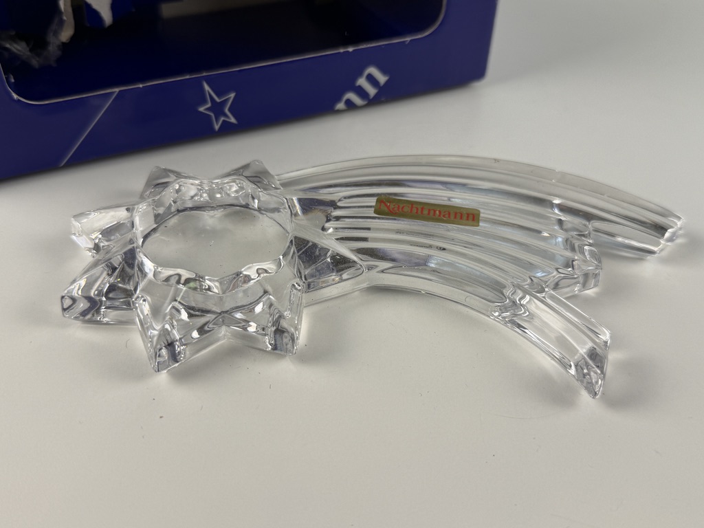 Nachtmann Glas Teelicht Kerzenständer 19 cm. Top Zustand 