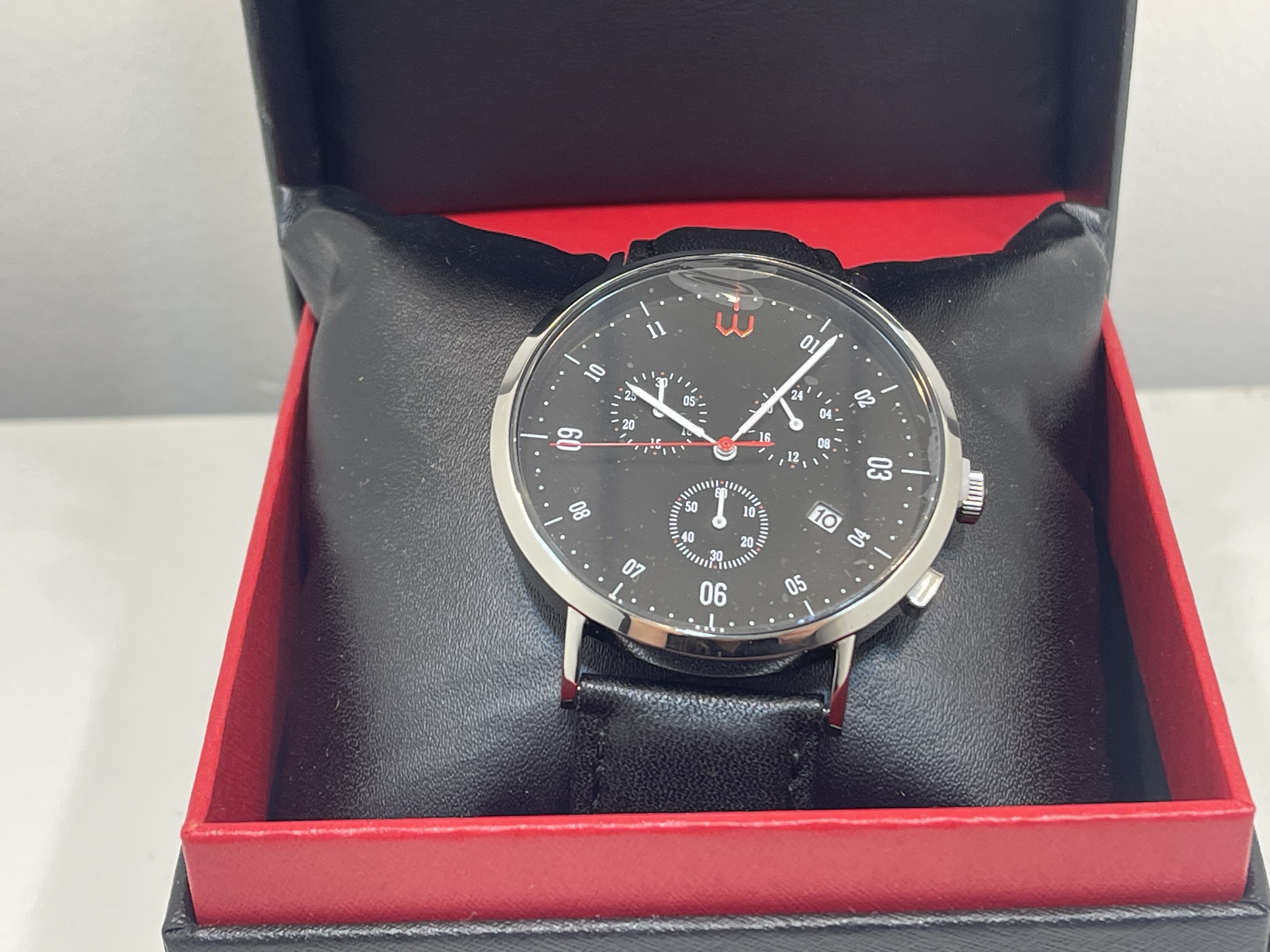 WIDDENBURG Herren Echt Leder Armbanduhr Quartz  - Top Zustand 