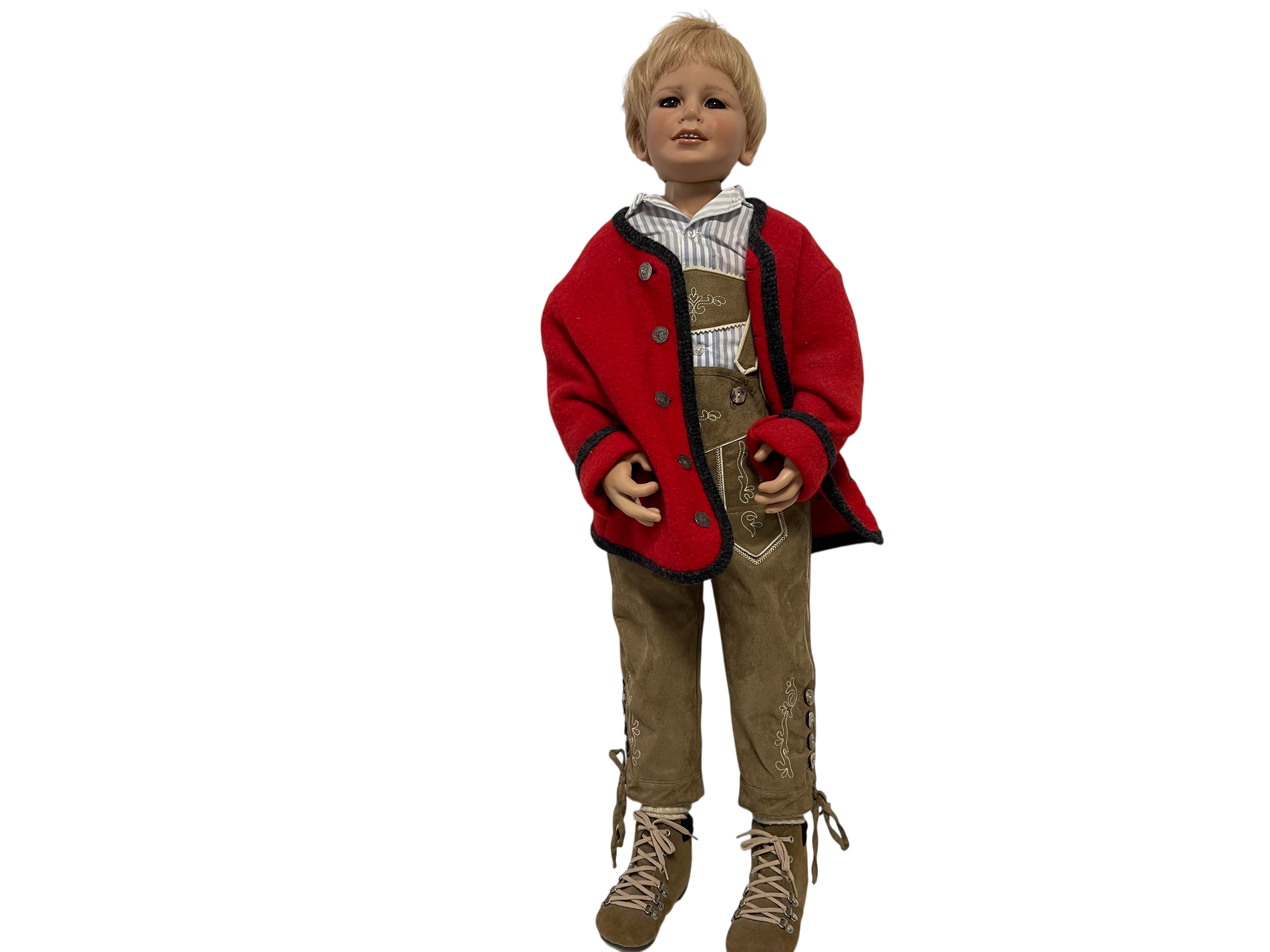 Künstlerpuppe Susan Lippl Vinyl Puppe 99 cm. Top Zustand  