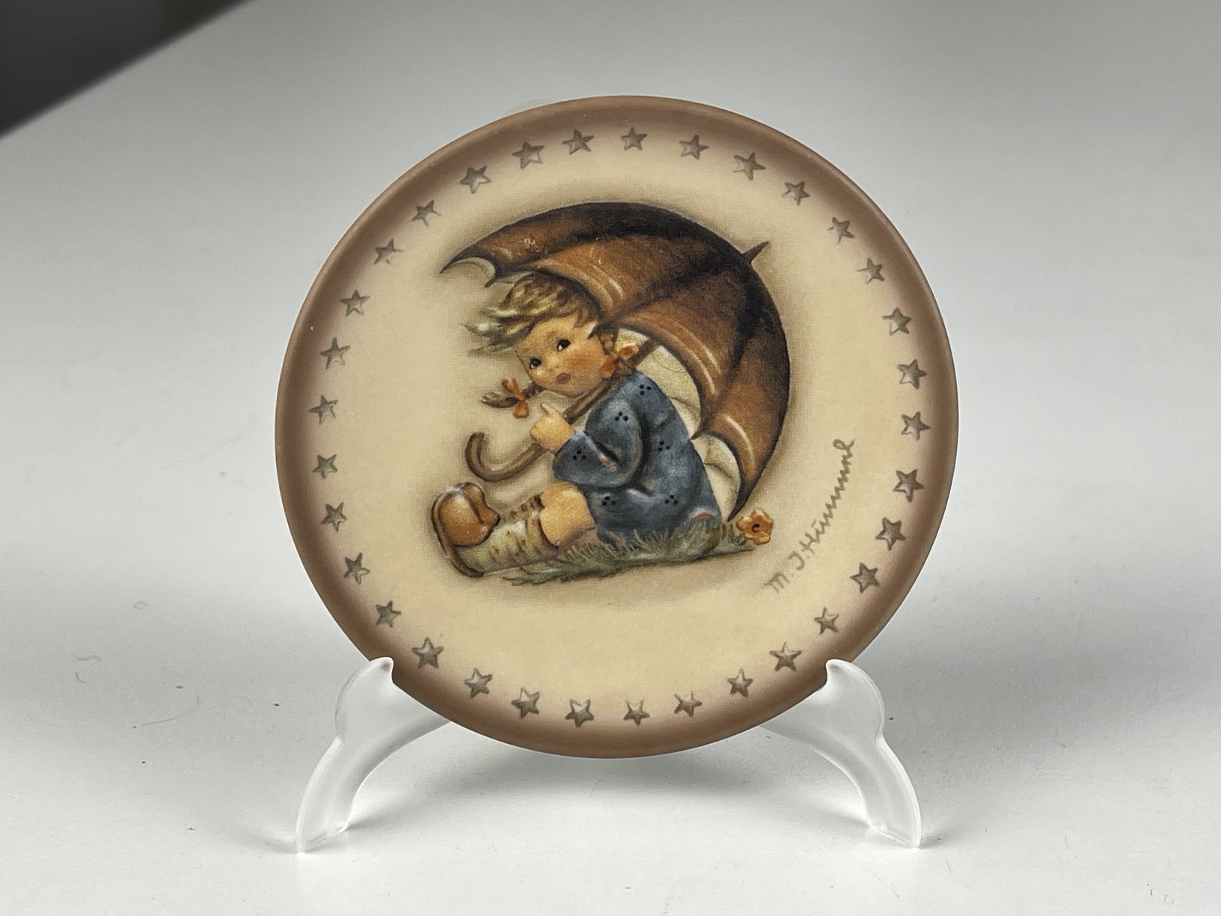  M.I. Hummel Teller  Ø 8,5 cm. 1 Wahl. Top Zustand.          