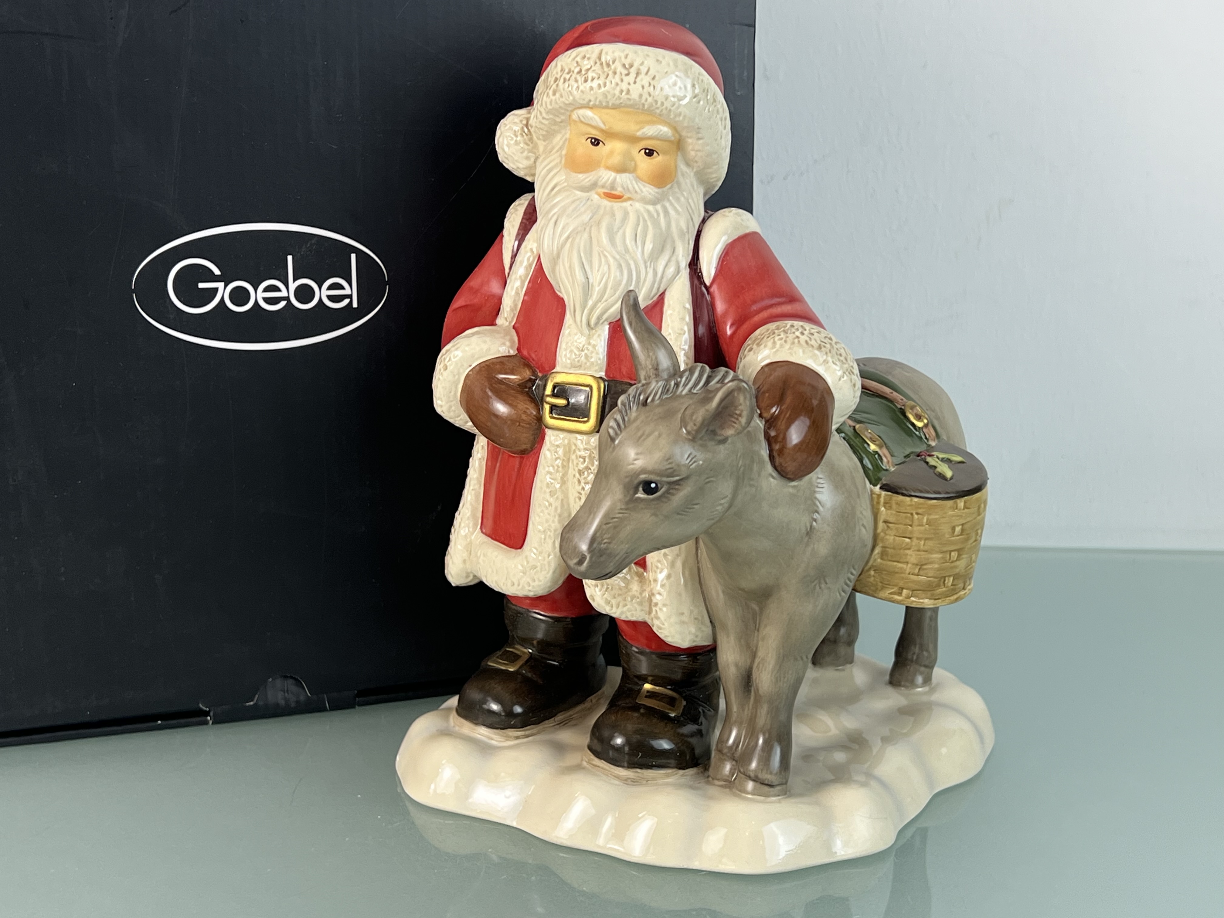 Goebel Figur Weihnachtsmann "Bald sind wir da" 24 cm Top Zustand mit OVP