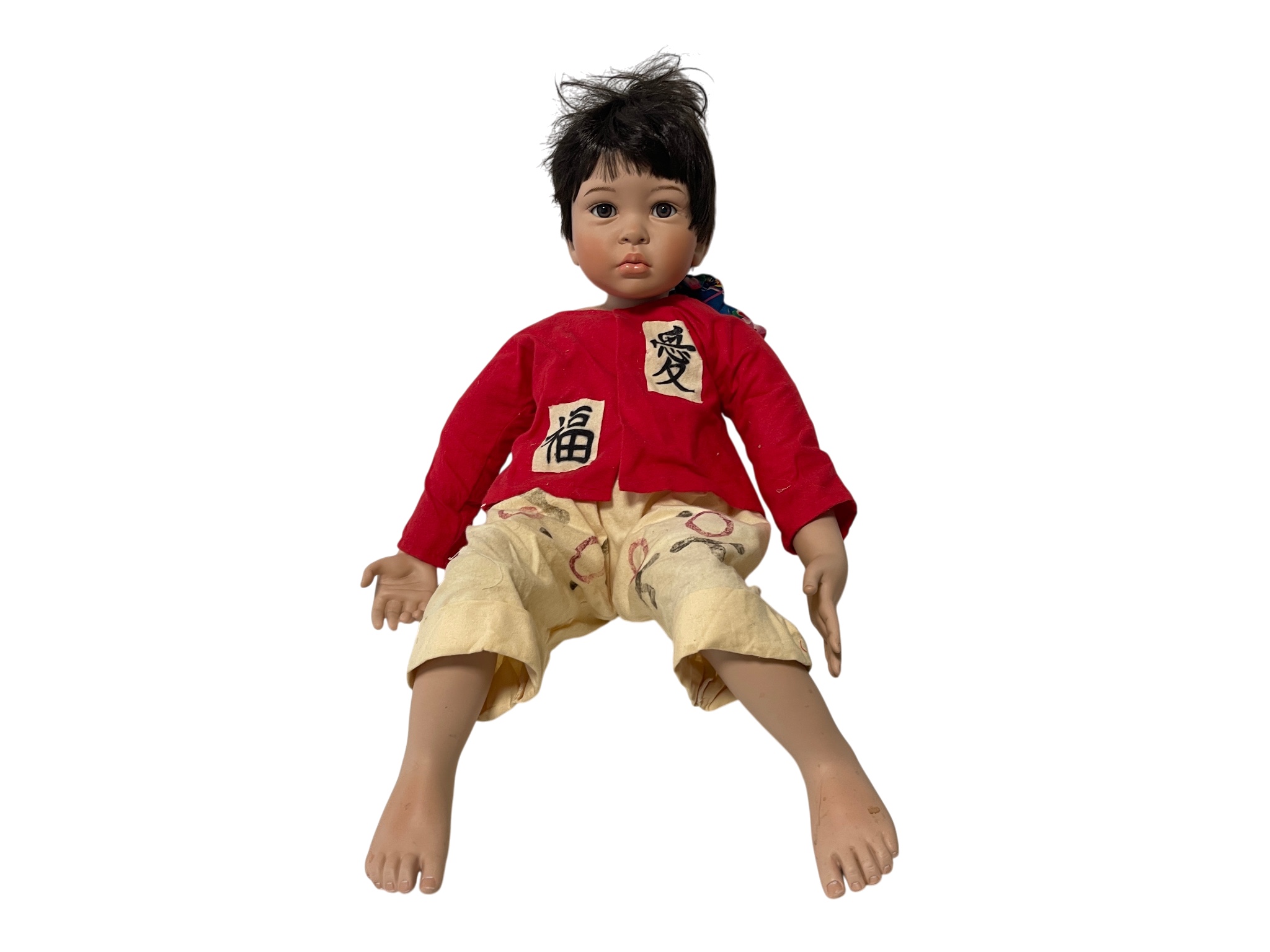 Künstlerpuppe Pamela Erff Porzellan Puppe 72 cm. Defekt am Finger siehe Fotos 