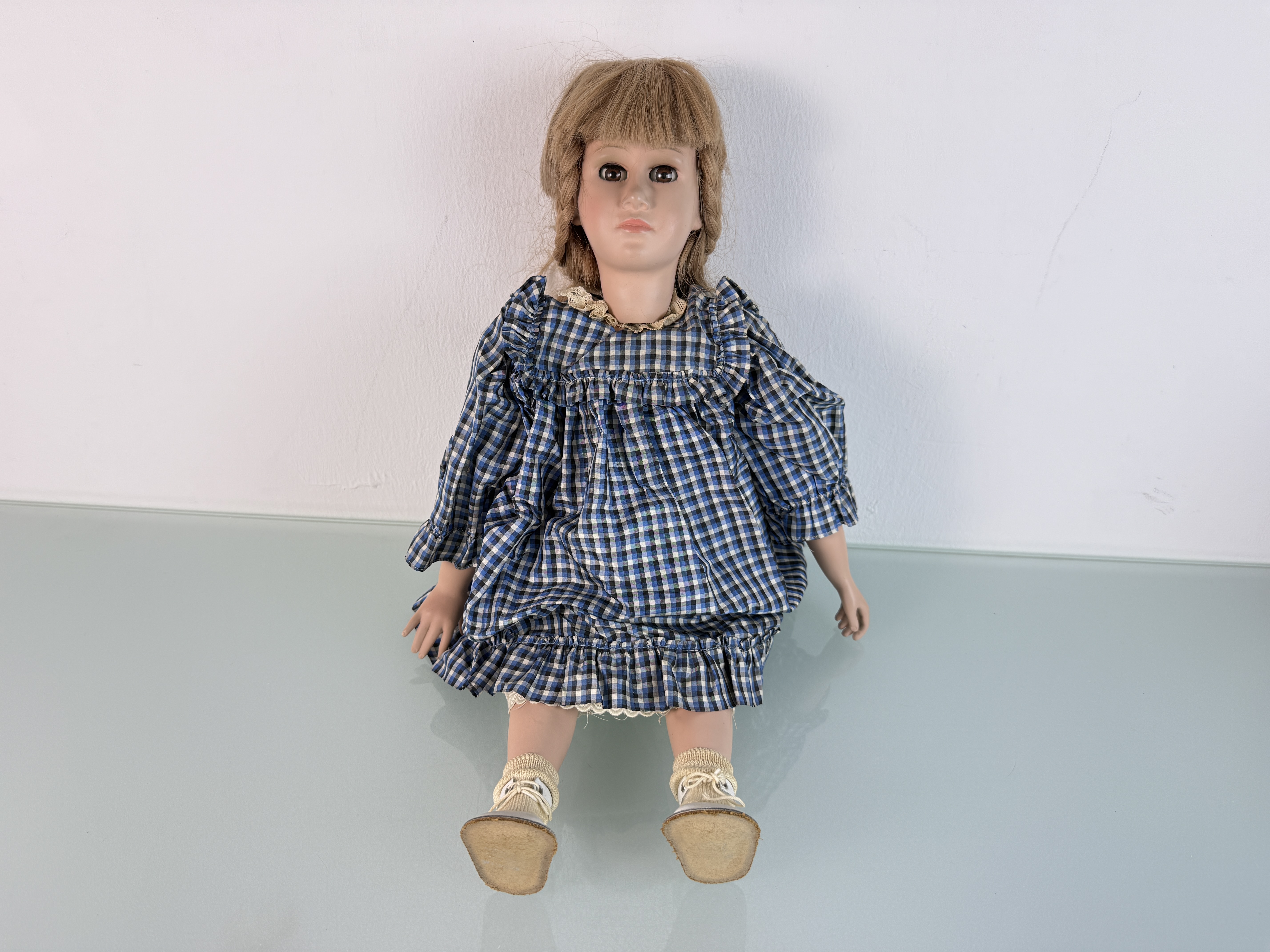 Wernicke Puppe Zelluloid Puppe 55 cm Zustand Siehe Fotos.   
