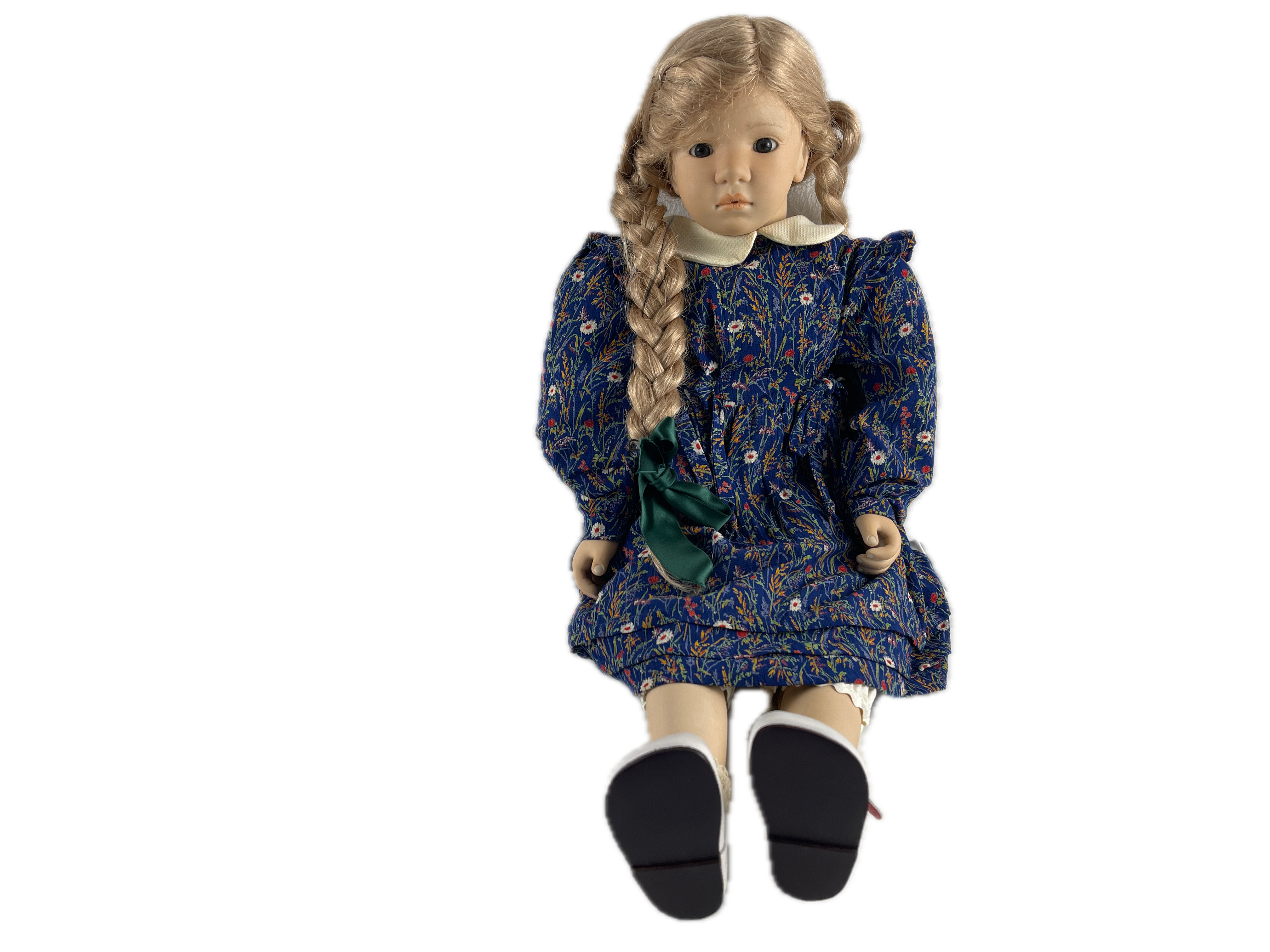 Margarete Steiff Künstlerpuppe Porzellan Puppe 54 cm. Top Zustand     