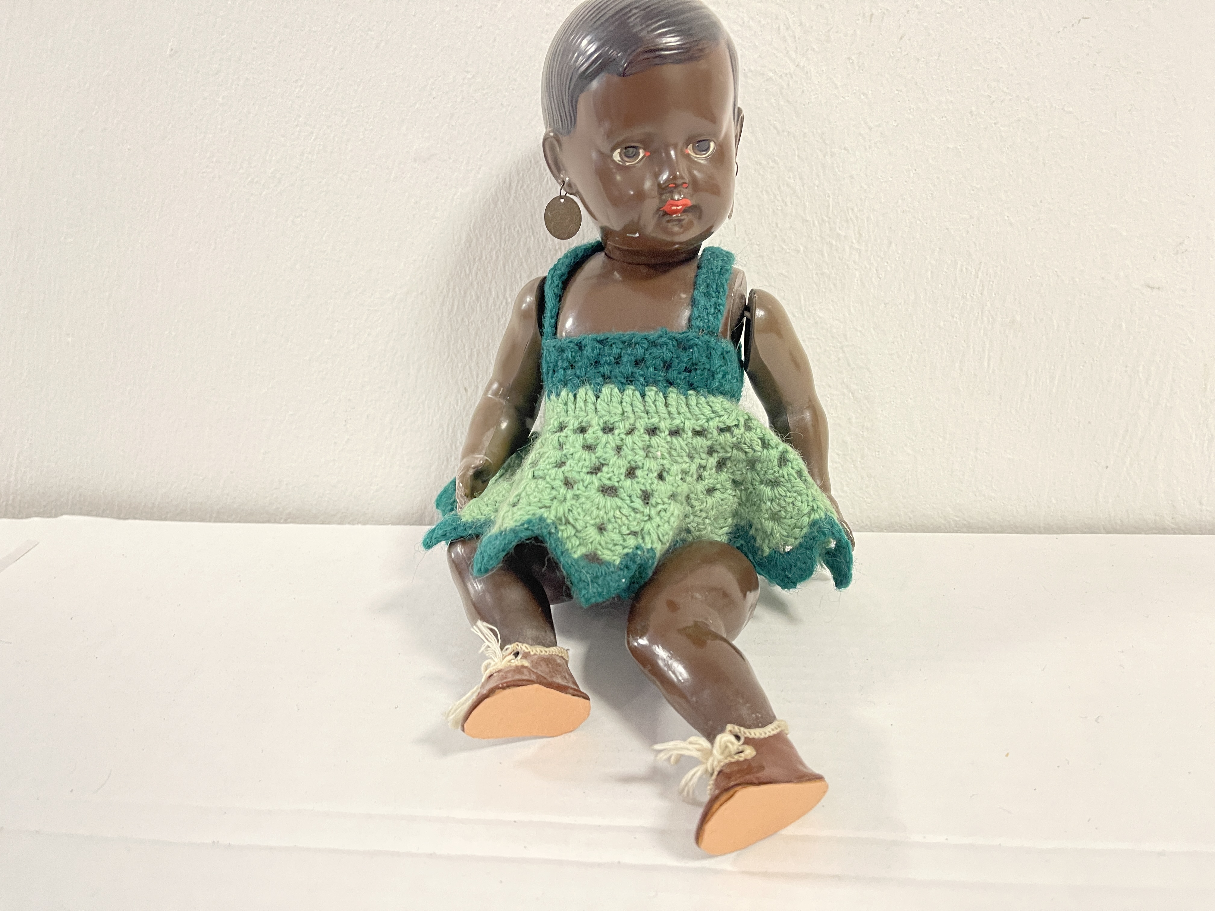 Künstlerpuppe Alte Zelluloid Puppe 29 cm Zustand Siehe Fotos  