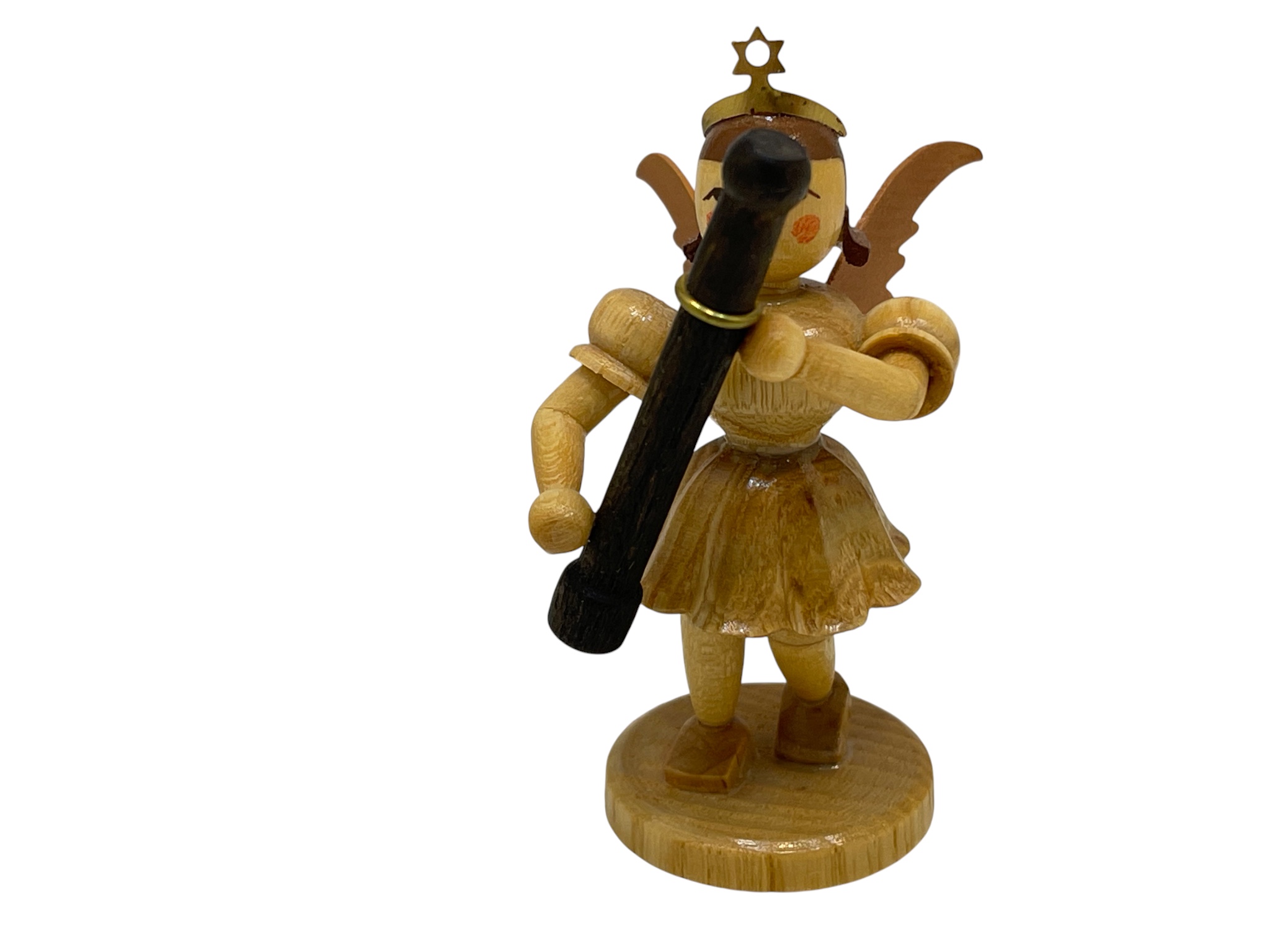 Erzgebirge Blank Figur Engel 6,8 cm.   Top Zustand  