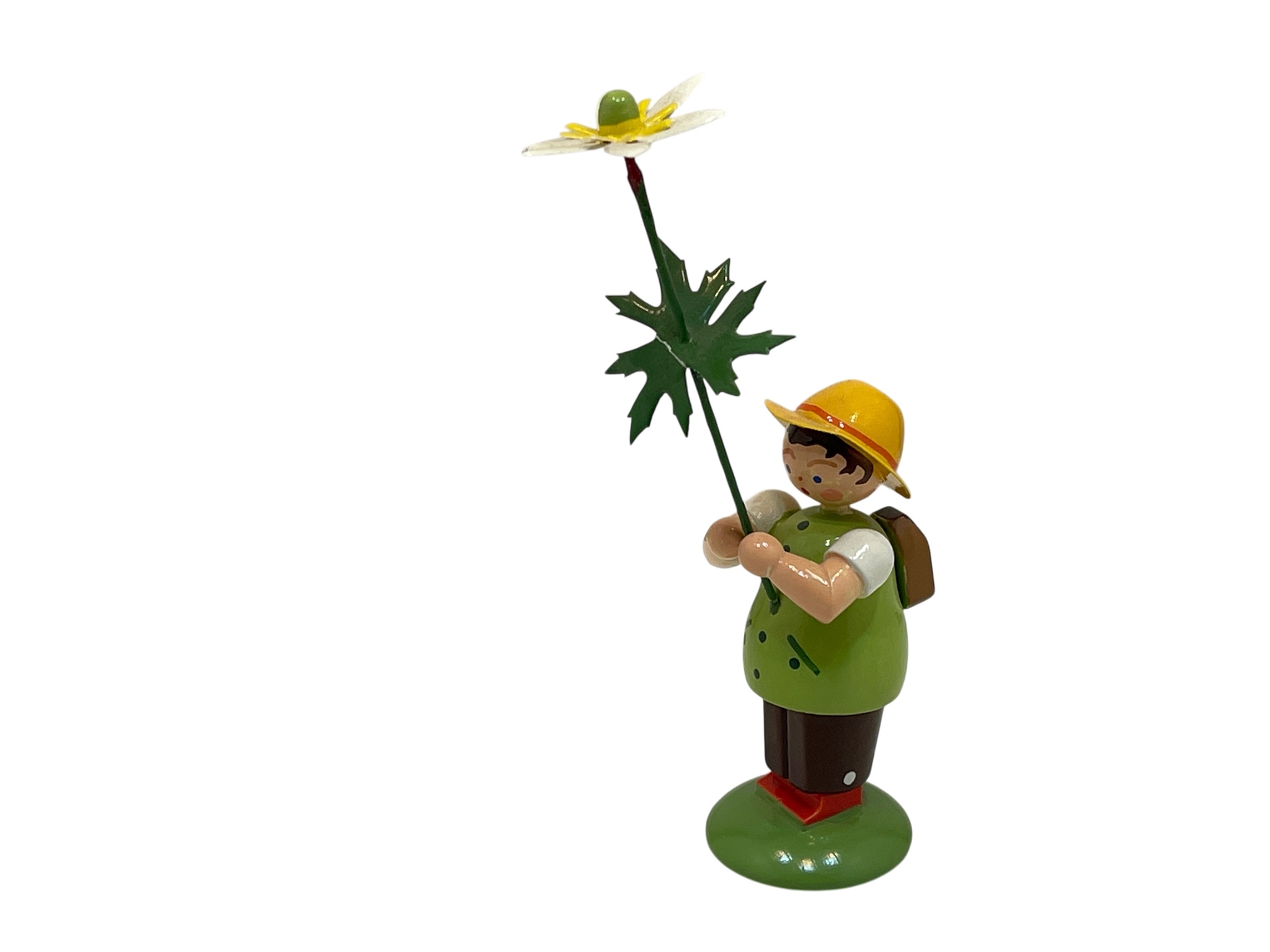 Erzgebirge Figur Sammler Holz Figur Blumenkind 11 cm. Zustand siehe Fotos  
