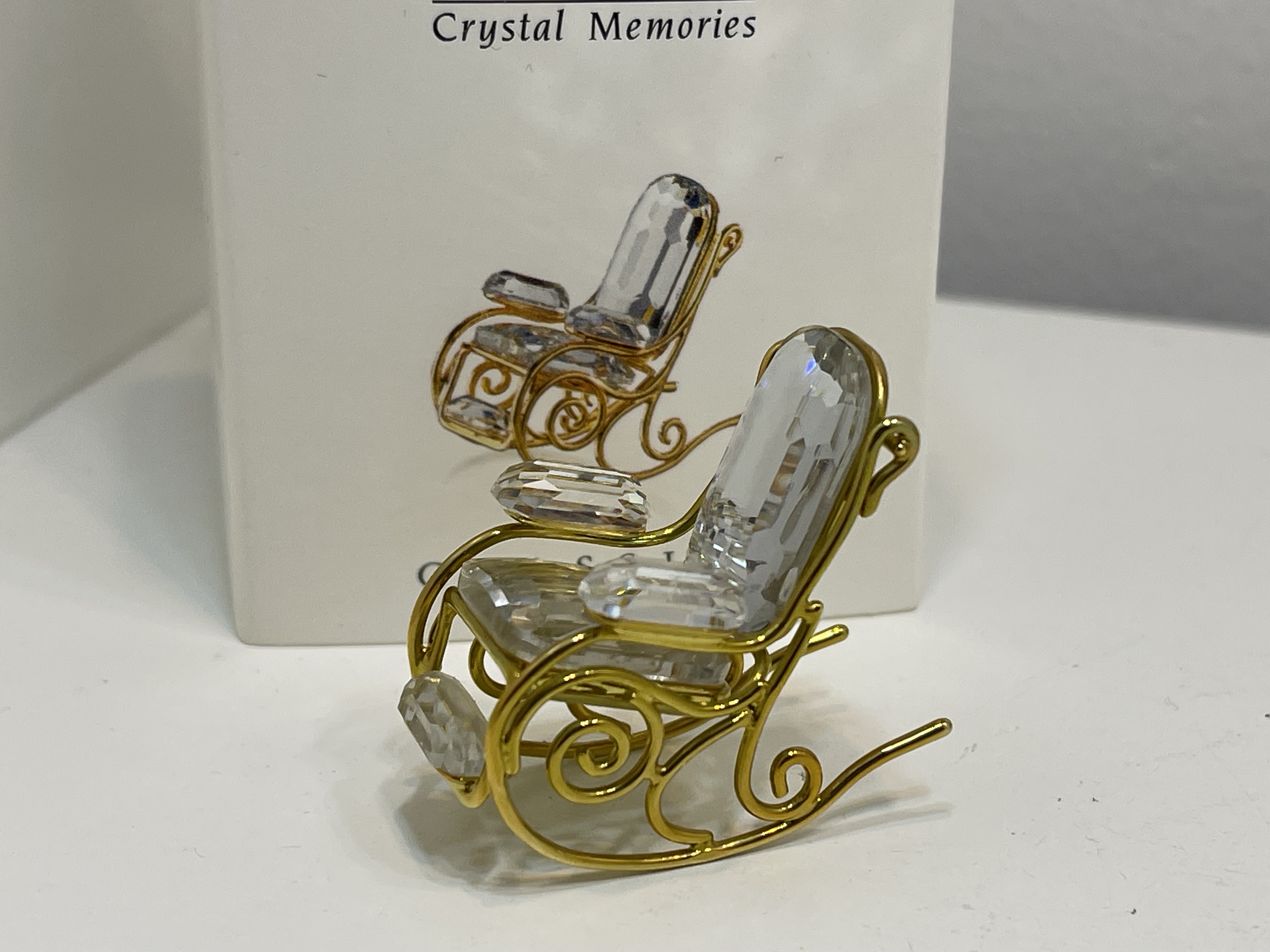  Swarovski Figur 243442 Schaukelstuhl 3 cm. Mit Ovp & Zertifikat. Top Zustand.   