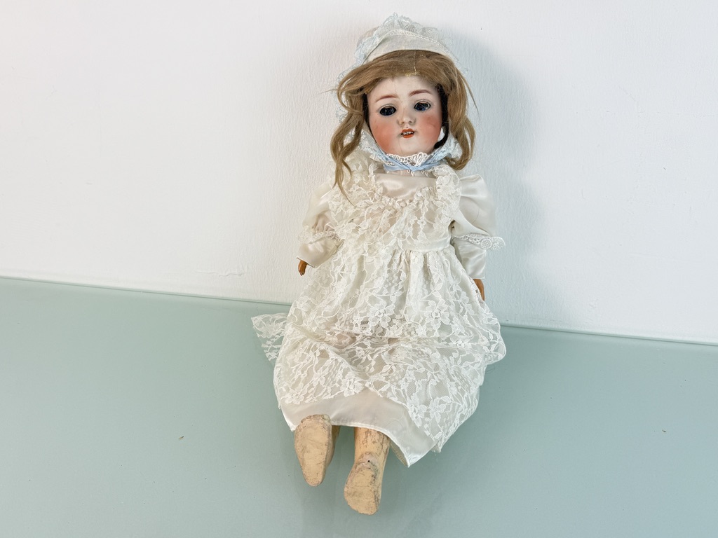 Künstlerpuppe Sammler Puppe alte Simon Halbig Puppe 45 cm Zustand siehe Fotos  