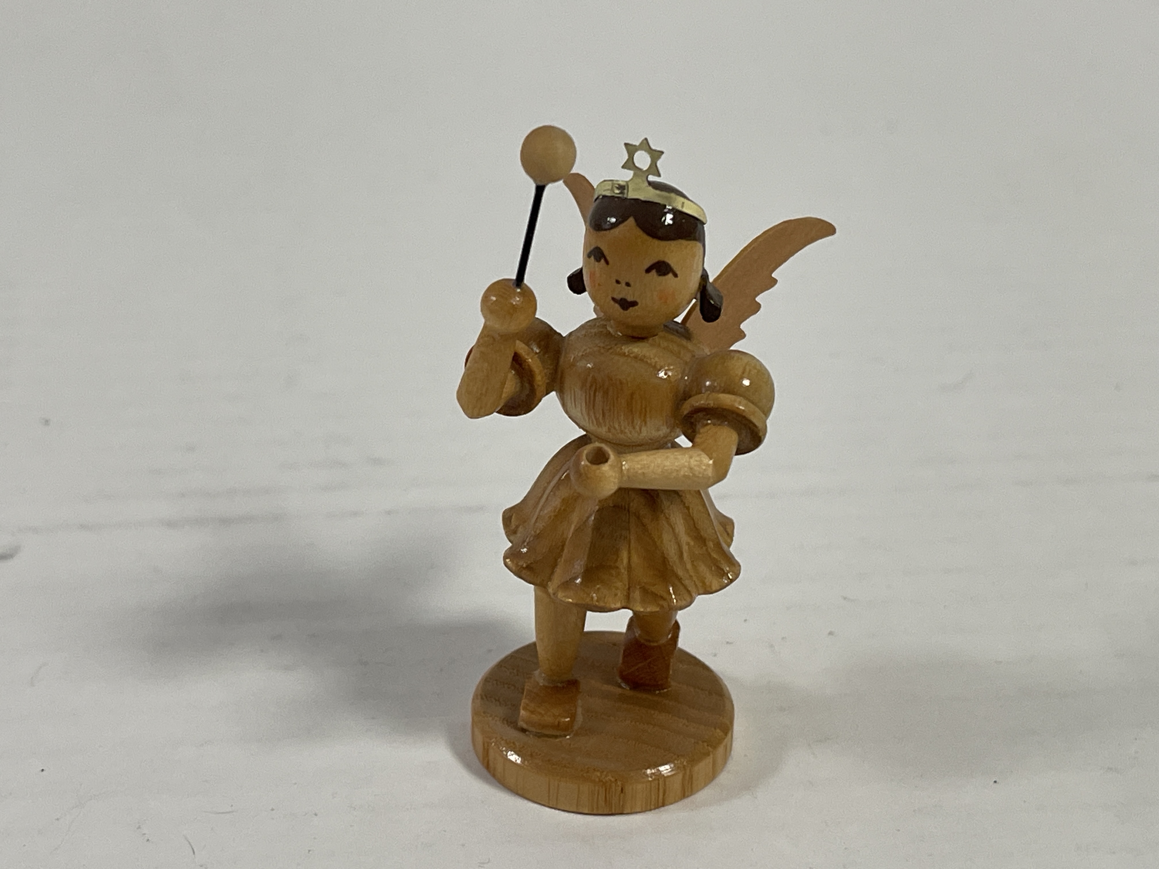 Erzgebirge Blank Figur Engel 6,8 cm. Zustand siehe Fotos  