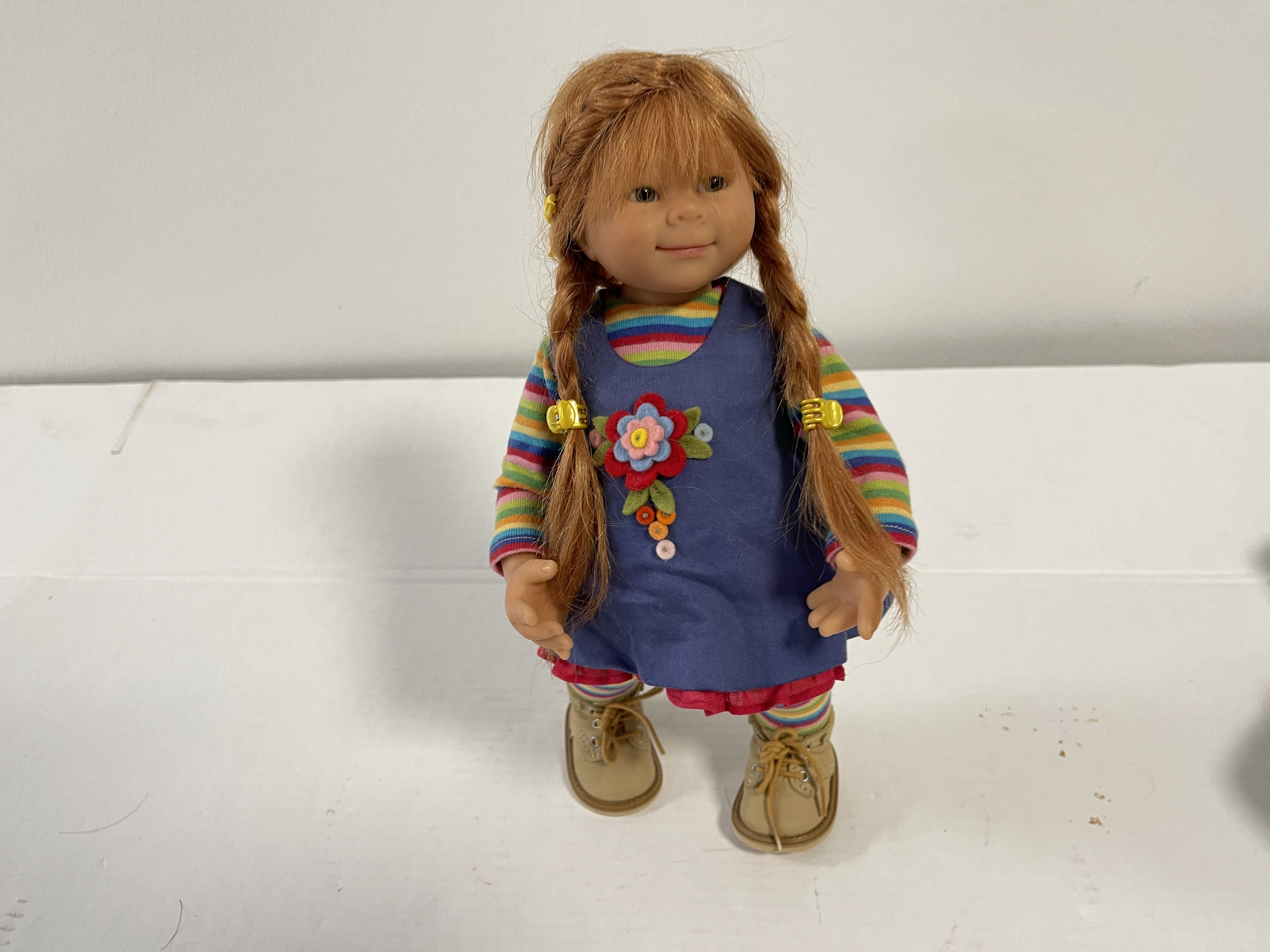 Künstlerpuppe Rosemarie Anna Müller Vinyl Puppe Lilo 33 cm. Top Zustand 