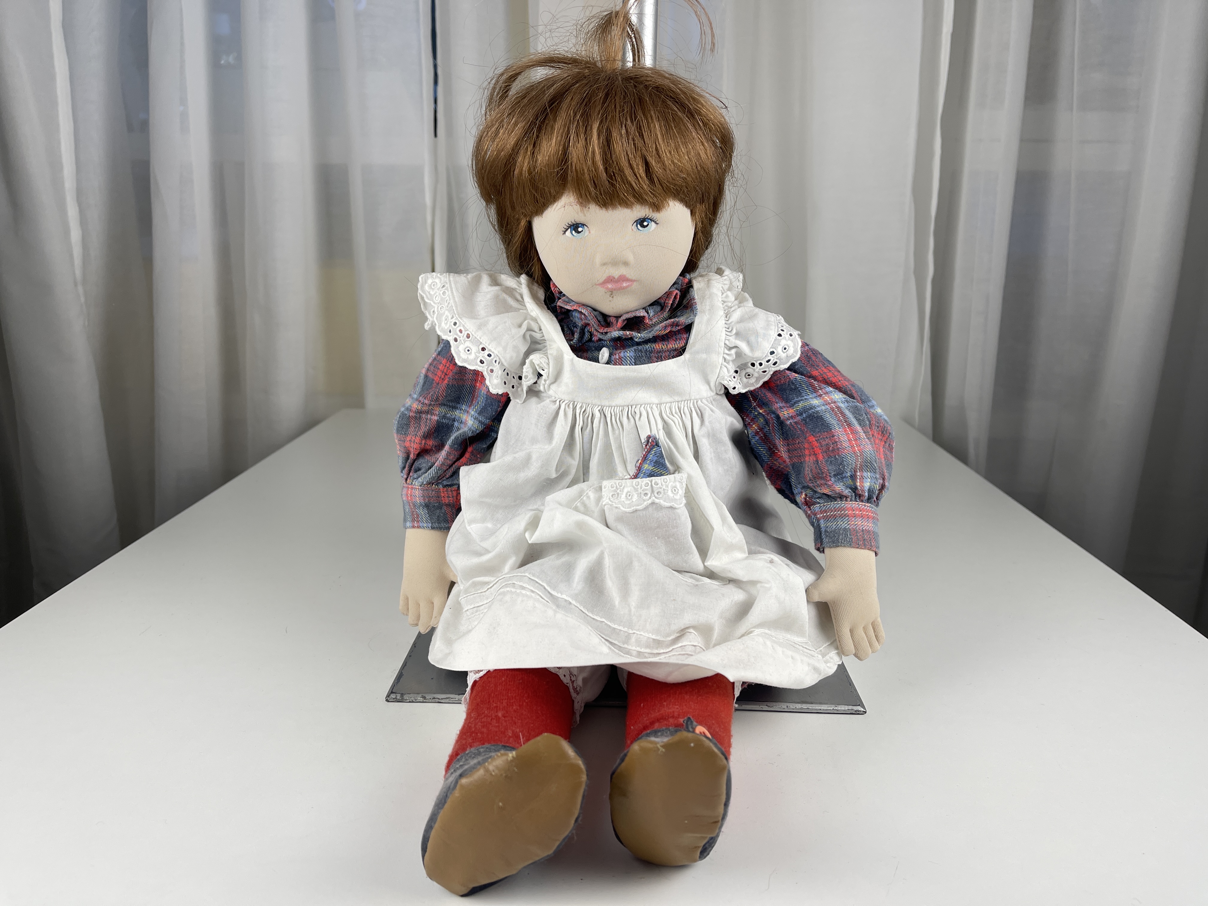 Künstlerpuppe Stoff Puppe 52 cm Zustand siehe Fotos