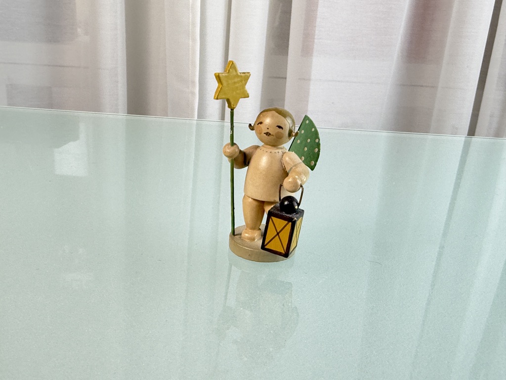 Wendt und Kühn Erzgebirge Figur Engel 7,5 cm Top Zustand 