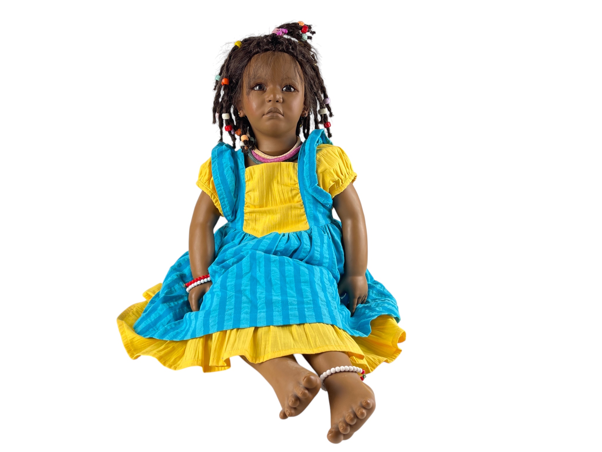 Künstlerpuppe Annette Himstedt Puppe Ayoka 65 cm. Top Zustand 