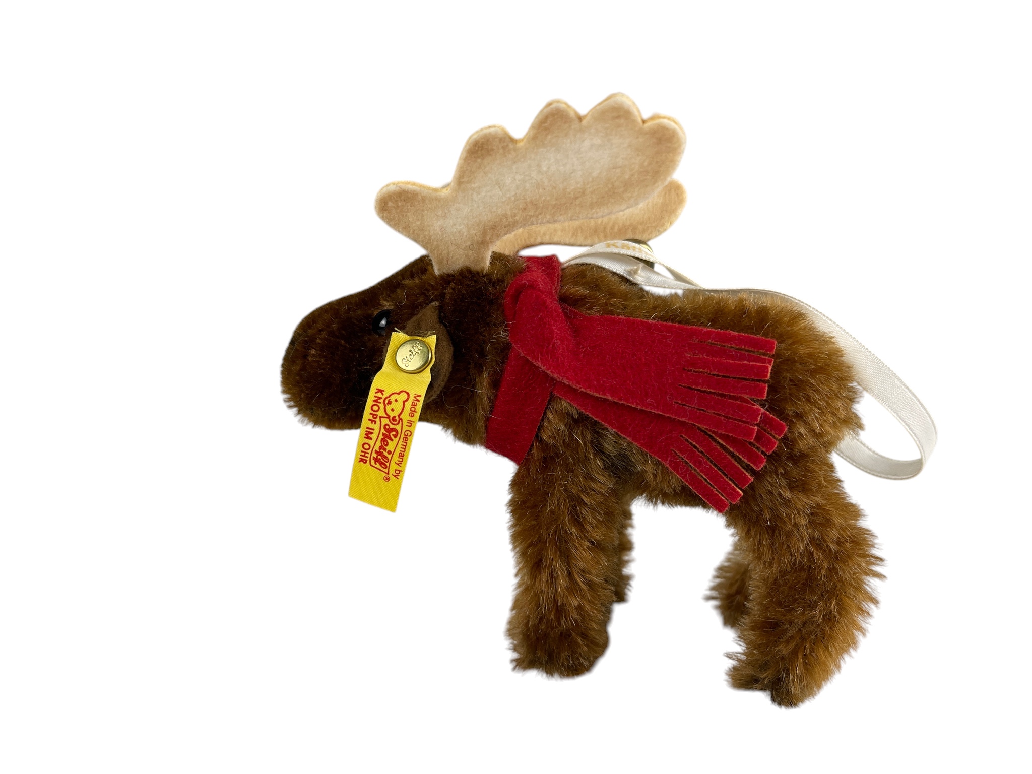 Steiff Tier 673344 Elch Ornament 12 cm. Top Zustand  